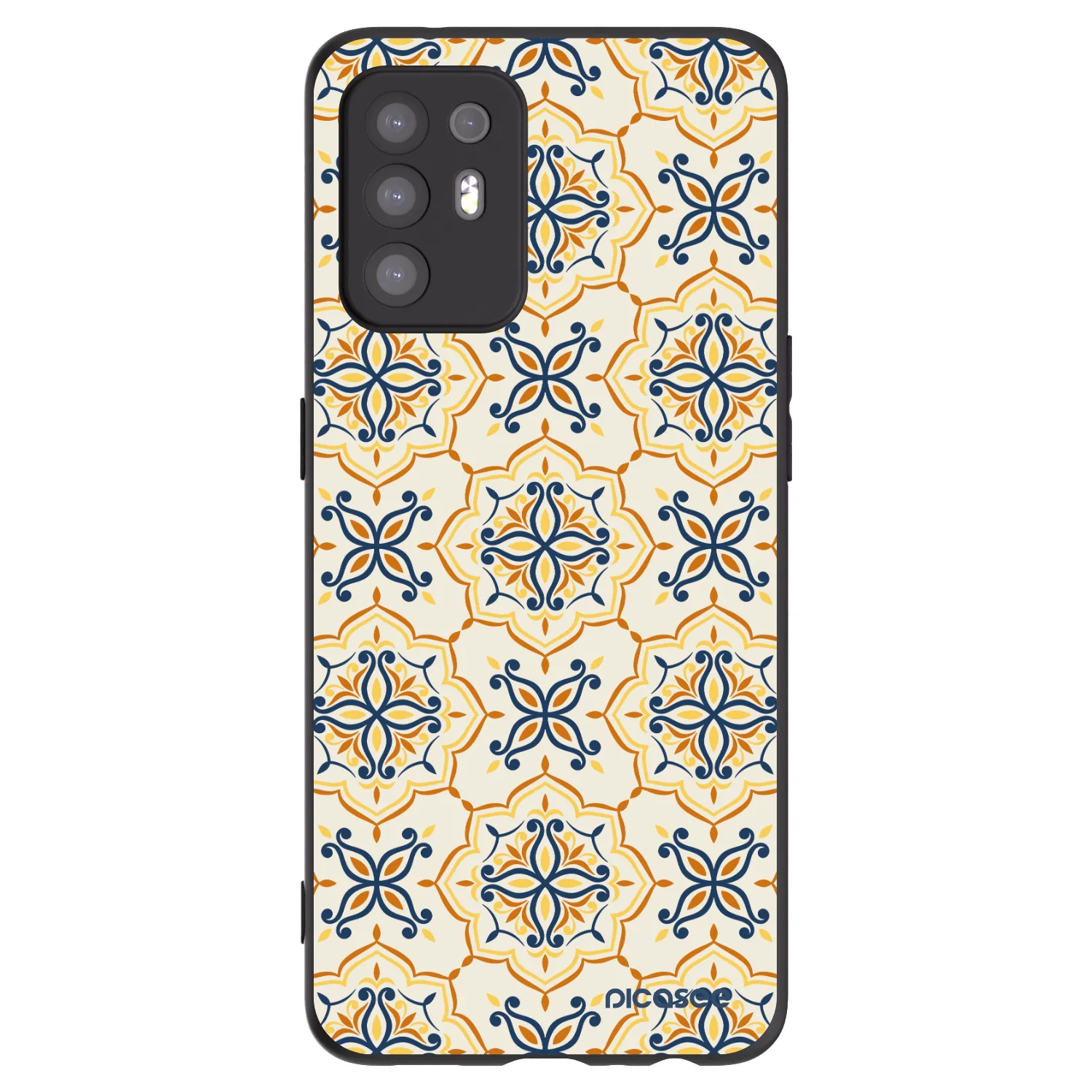 Picasee silikonski črni ovitek za OPPO A94 5G - Majolica