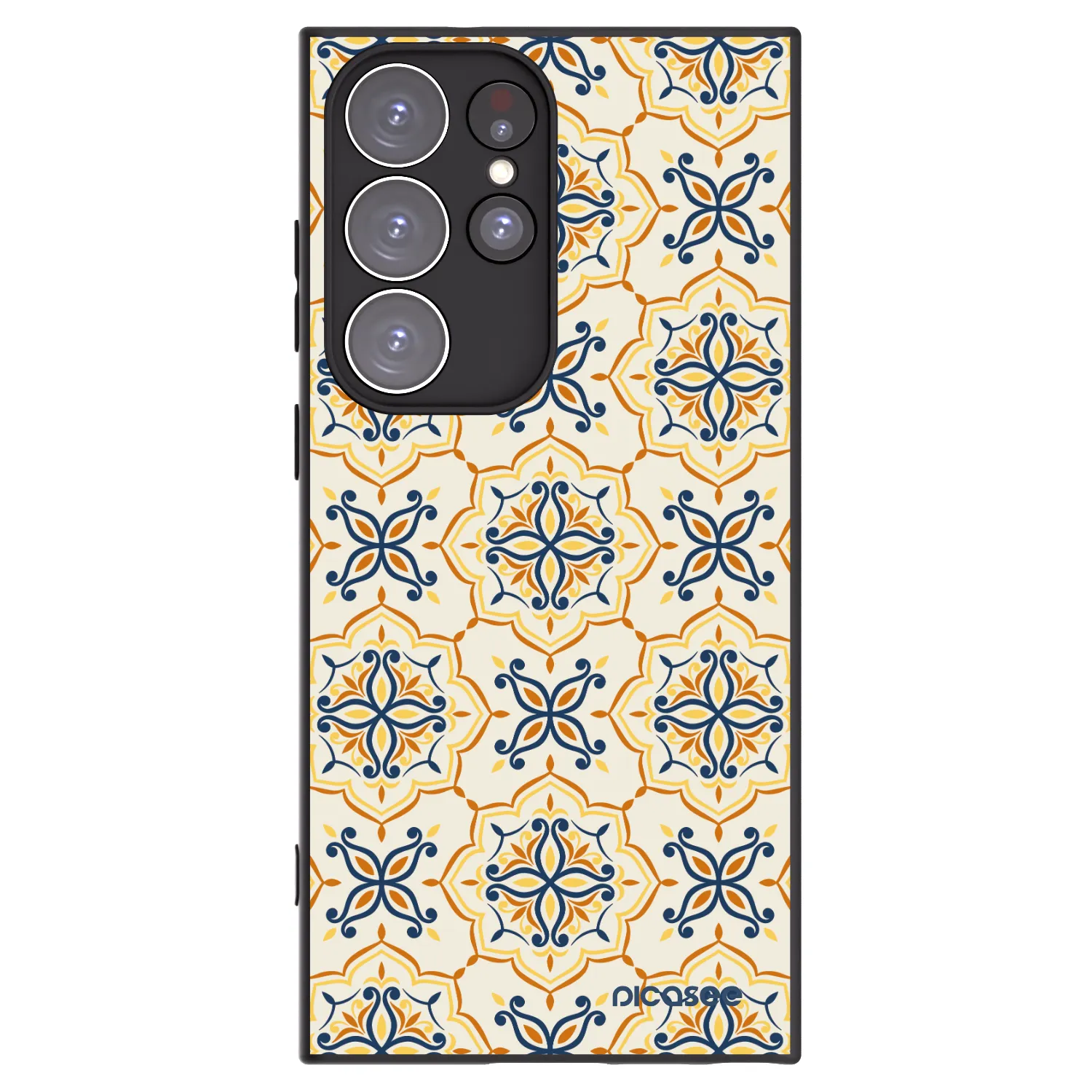 Picasee silikonski črni ovitek za Samsung Galaxy S23 Ultra 5G - Majolica