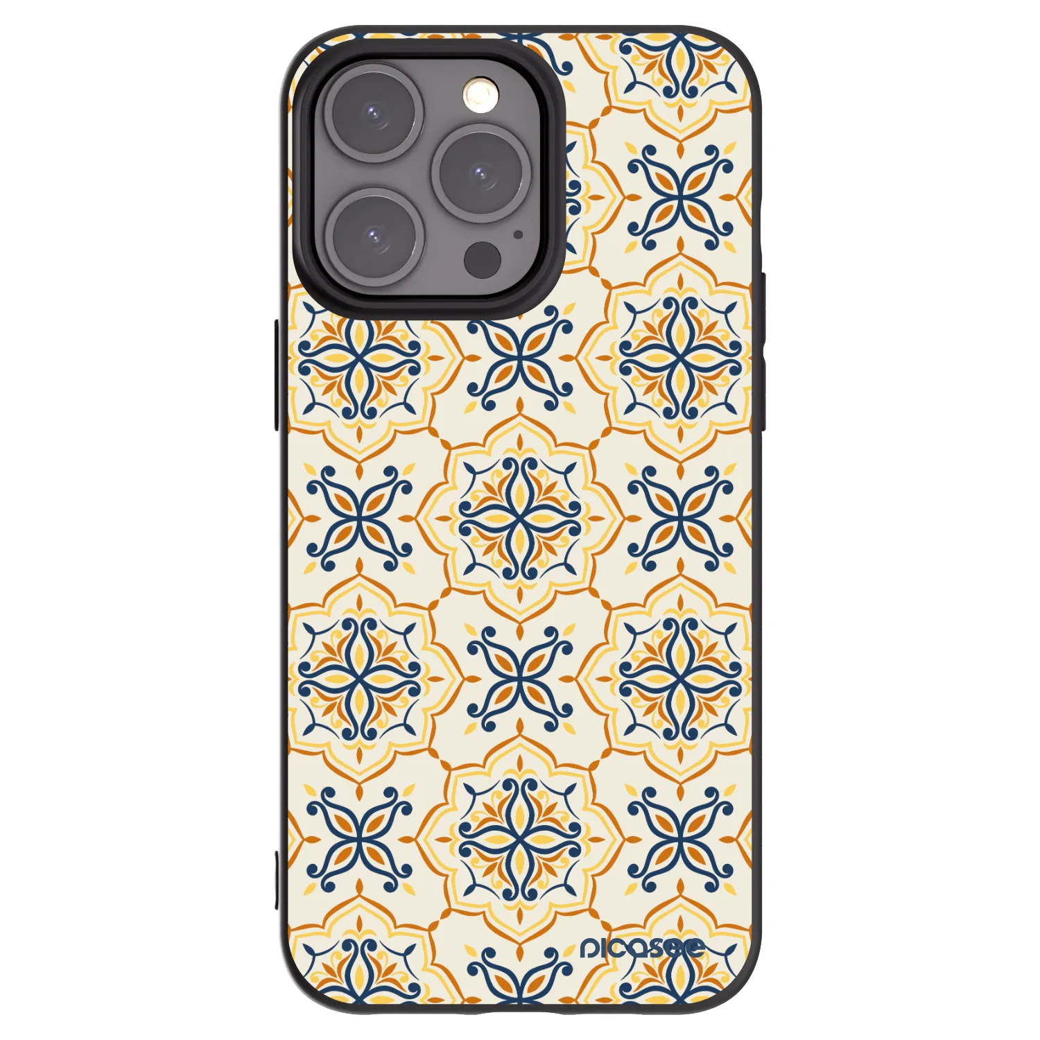 Picasee silikonski črni ovitek za Apple iPhone 15 Pro Max - Majolica