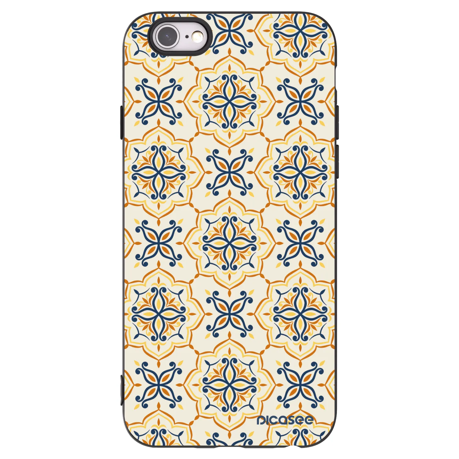 Picasee silikonski črni ovitek za Apple iPhone 6/6S - Majolica