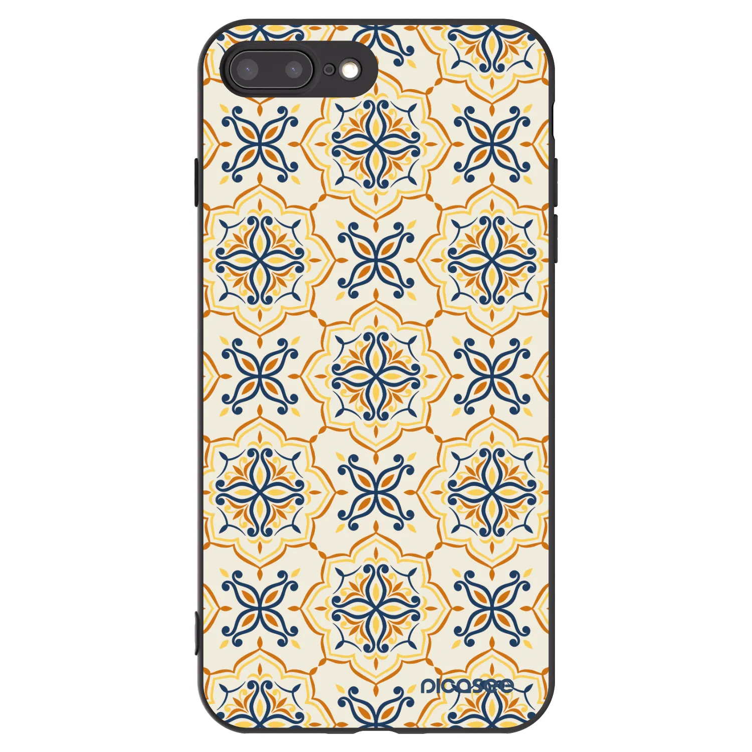 Picasee silikonski črni ovitek za Apple iPhone 8 Plus - Majolica