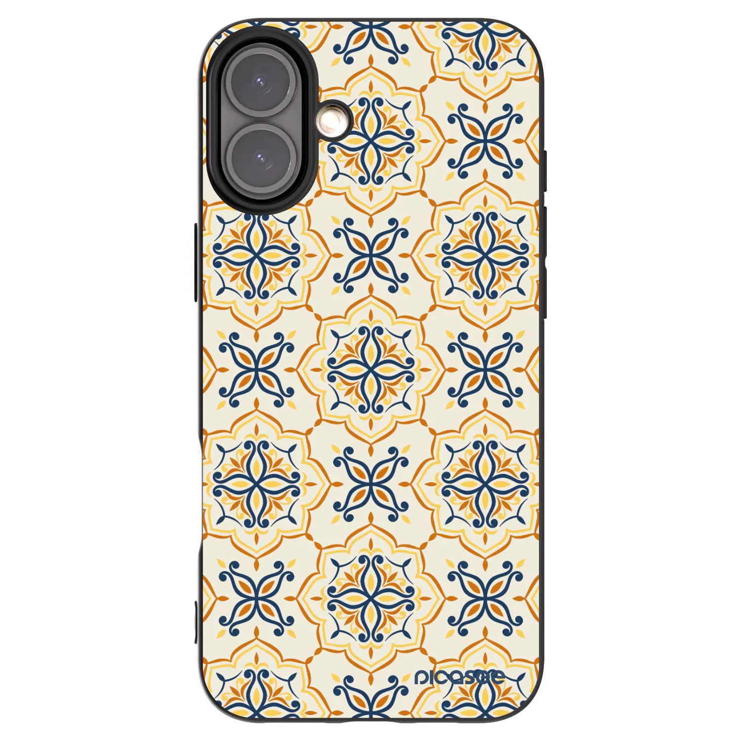 Picasee silikonski črni ovitek za Apple iPhone 16 Plus - Majolica