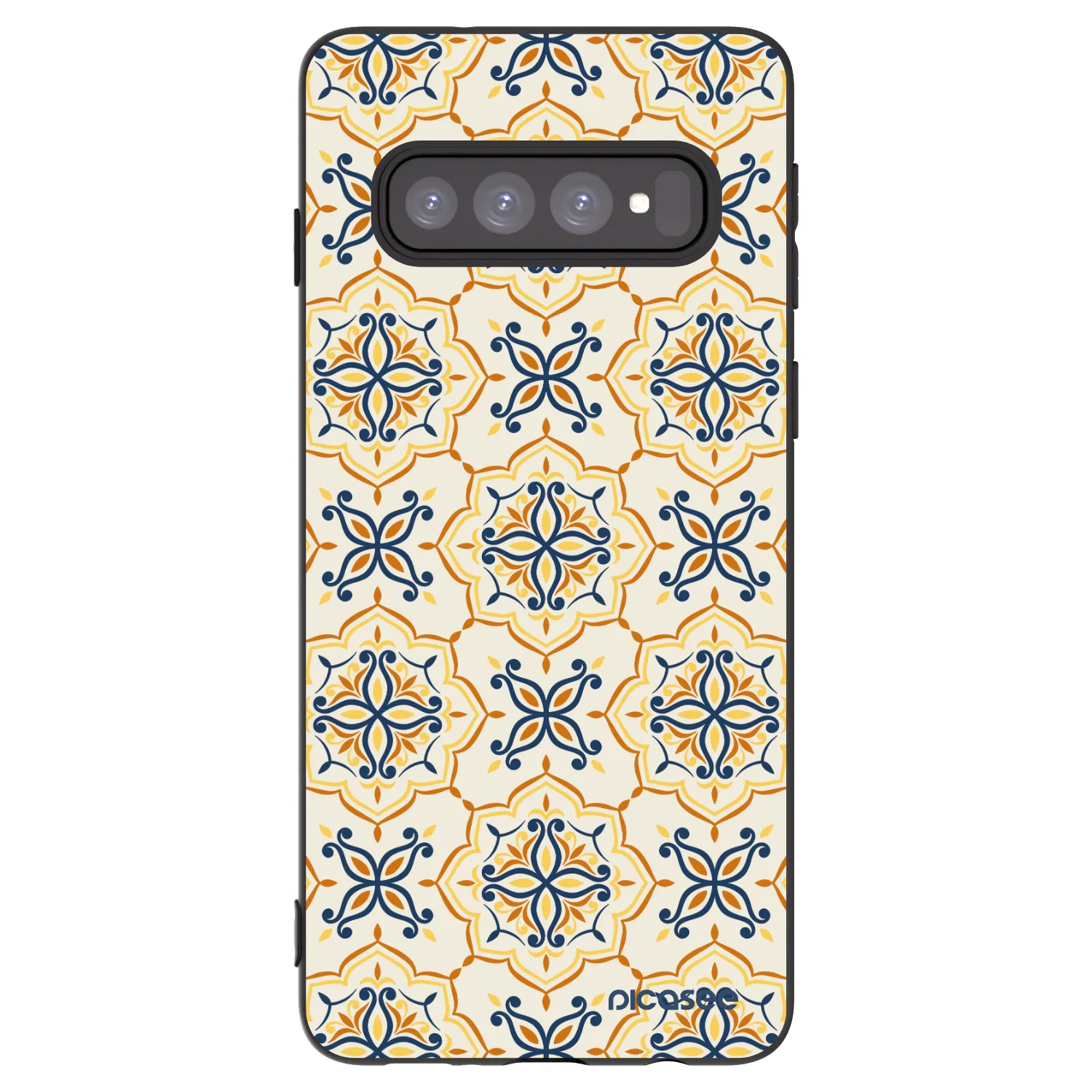 Picasee silikonski črni ovitek za Samsung Galaxy S10 G973 - Majolica
