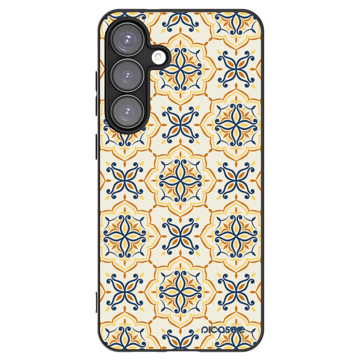 Picasee silikonski črni ovitek za Samsung Galaxy S25+ 5G - Majolica