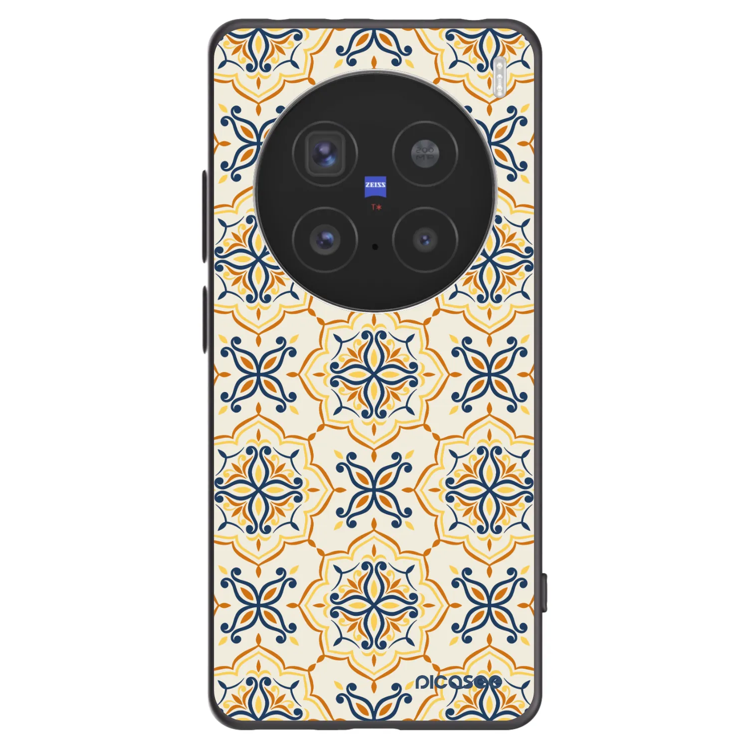 Picasee silikonski črni ovitek za Vivo X200 Pro - Majolica