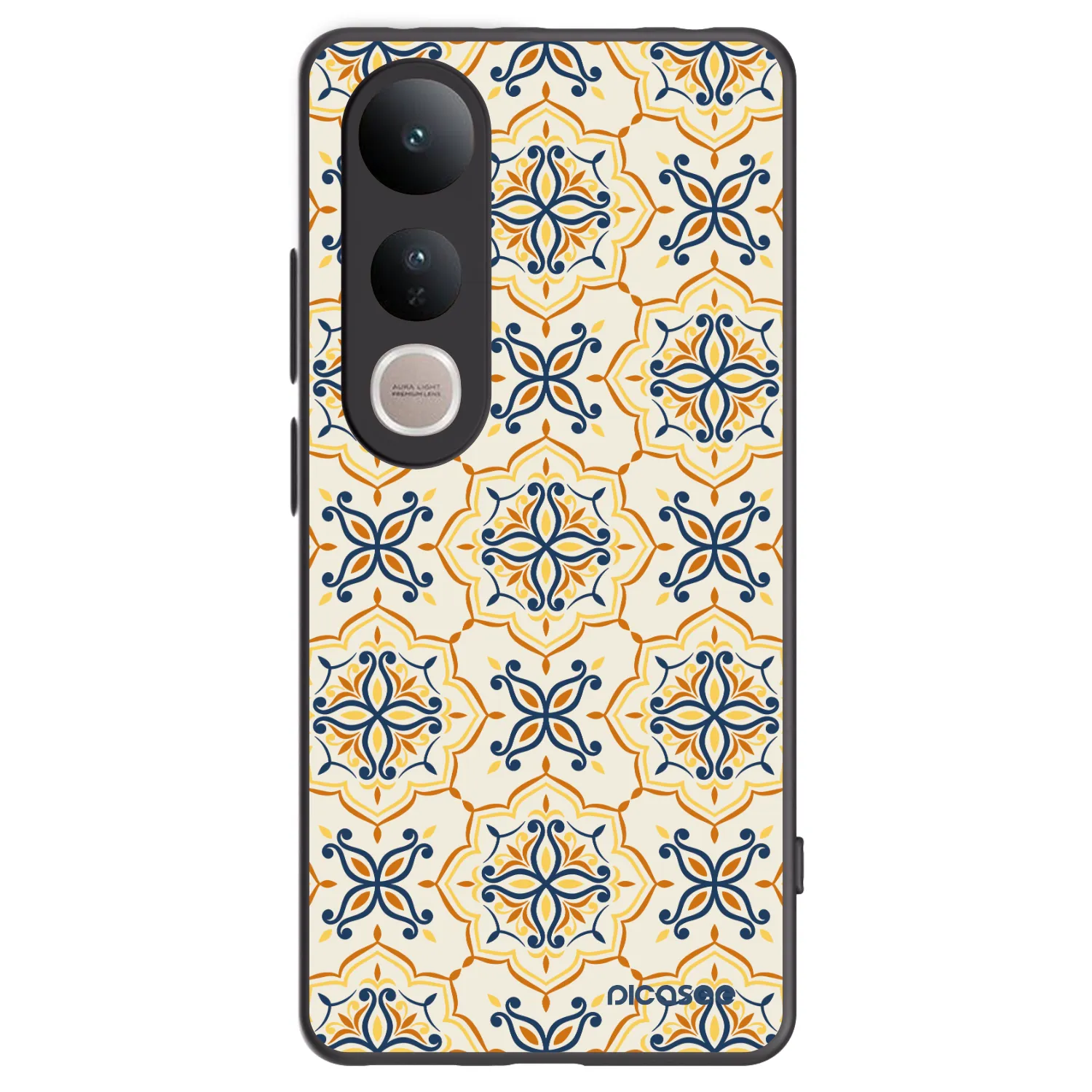 Picasee silikonski črni ovitek za Vivo V50 Lite 5G - Majolica