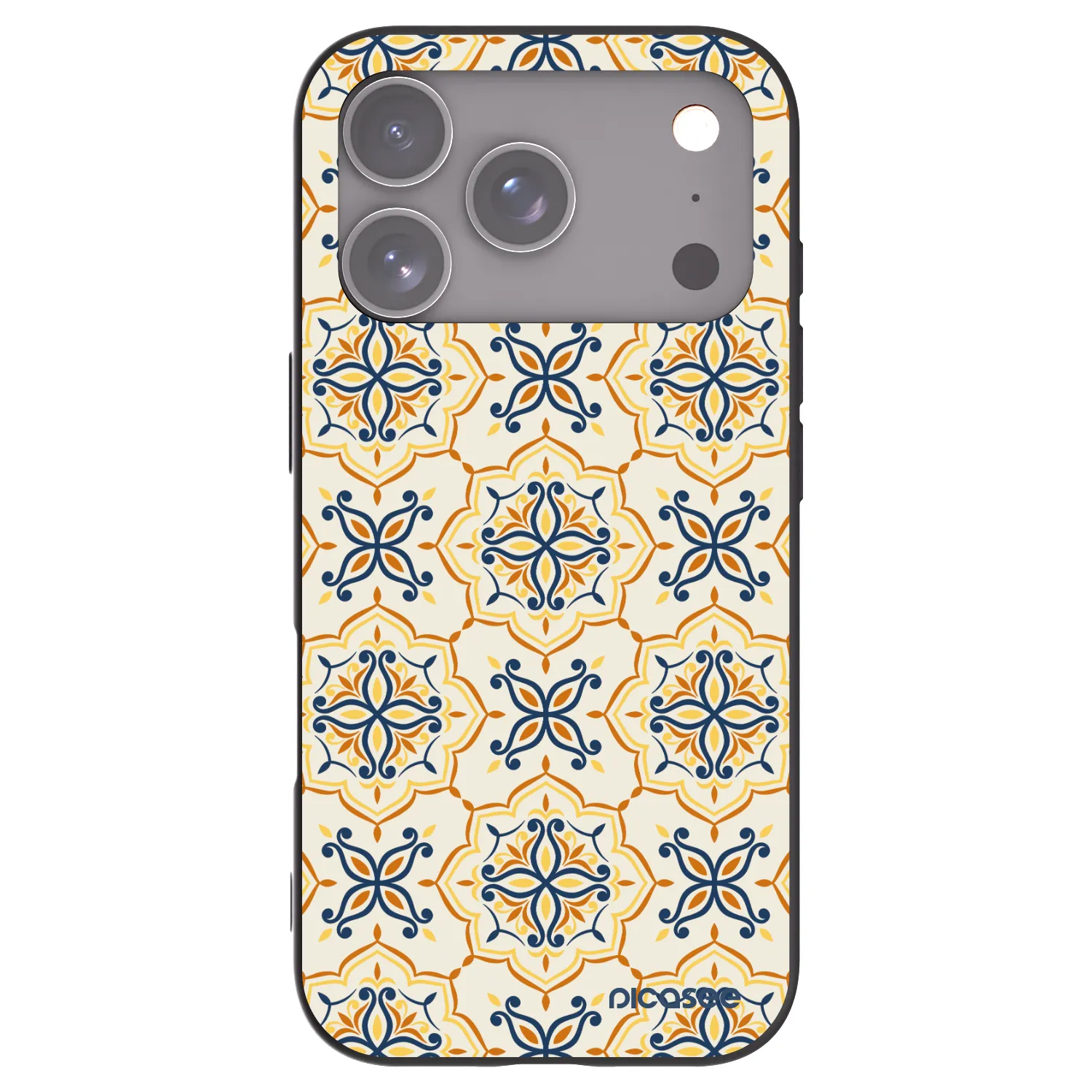 Picasee silikonski črni ovitek za Apple iPhone 17 Pro - Majolica