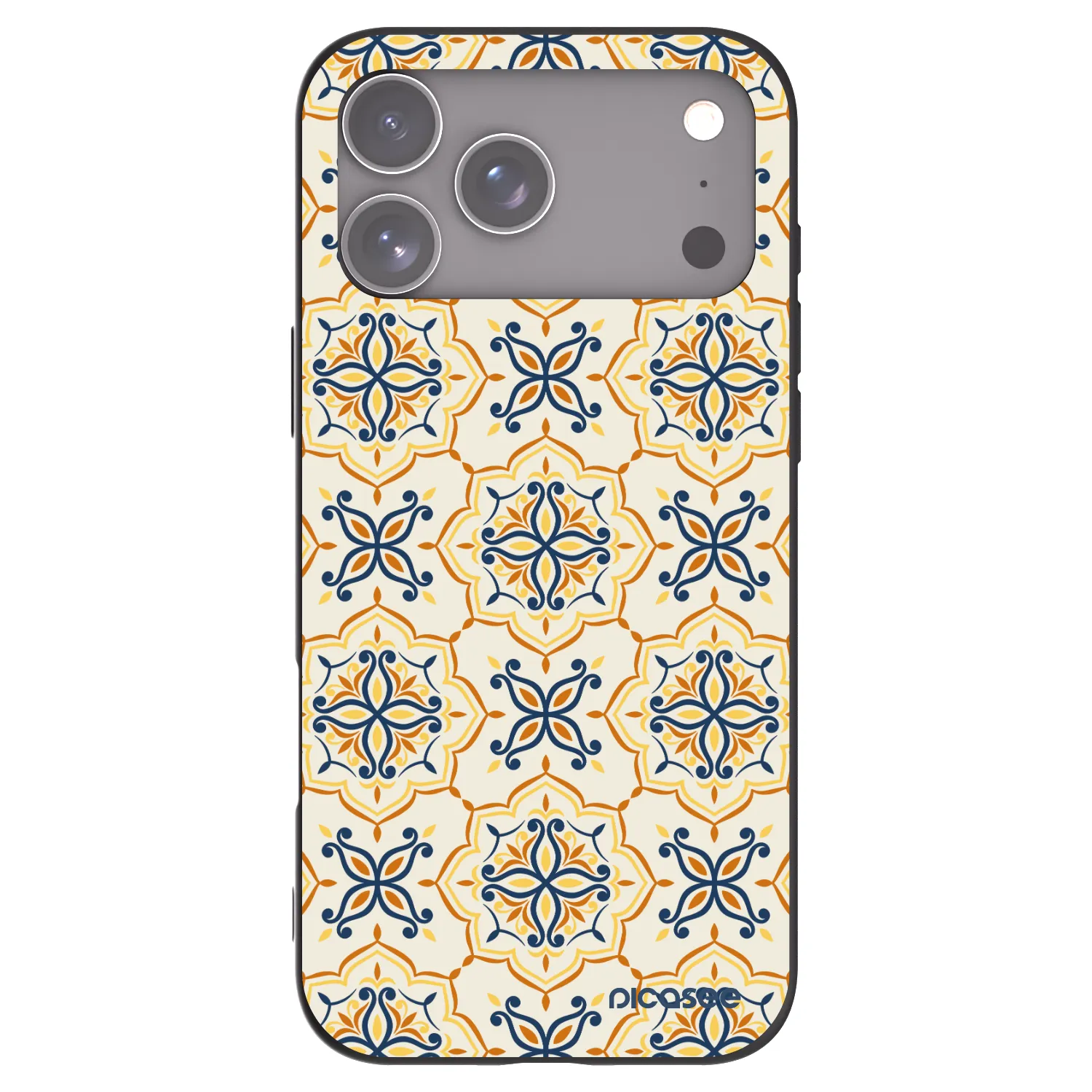 Picasee silikonski črni ovitek za Apple iPhone 17 Pro Max - Majolica