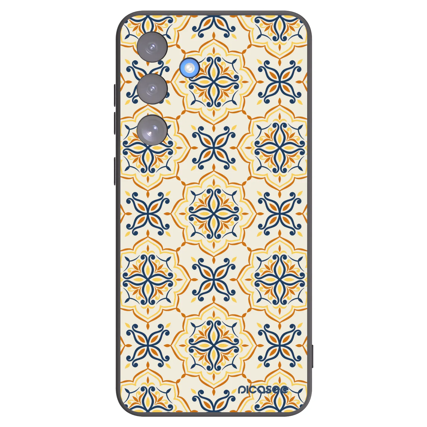 Picasee silikonski črni ovitek za Samsung Galaxy S25 FE 5G - Majolica