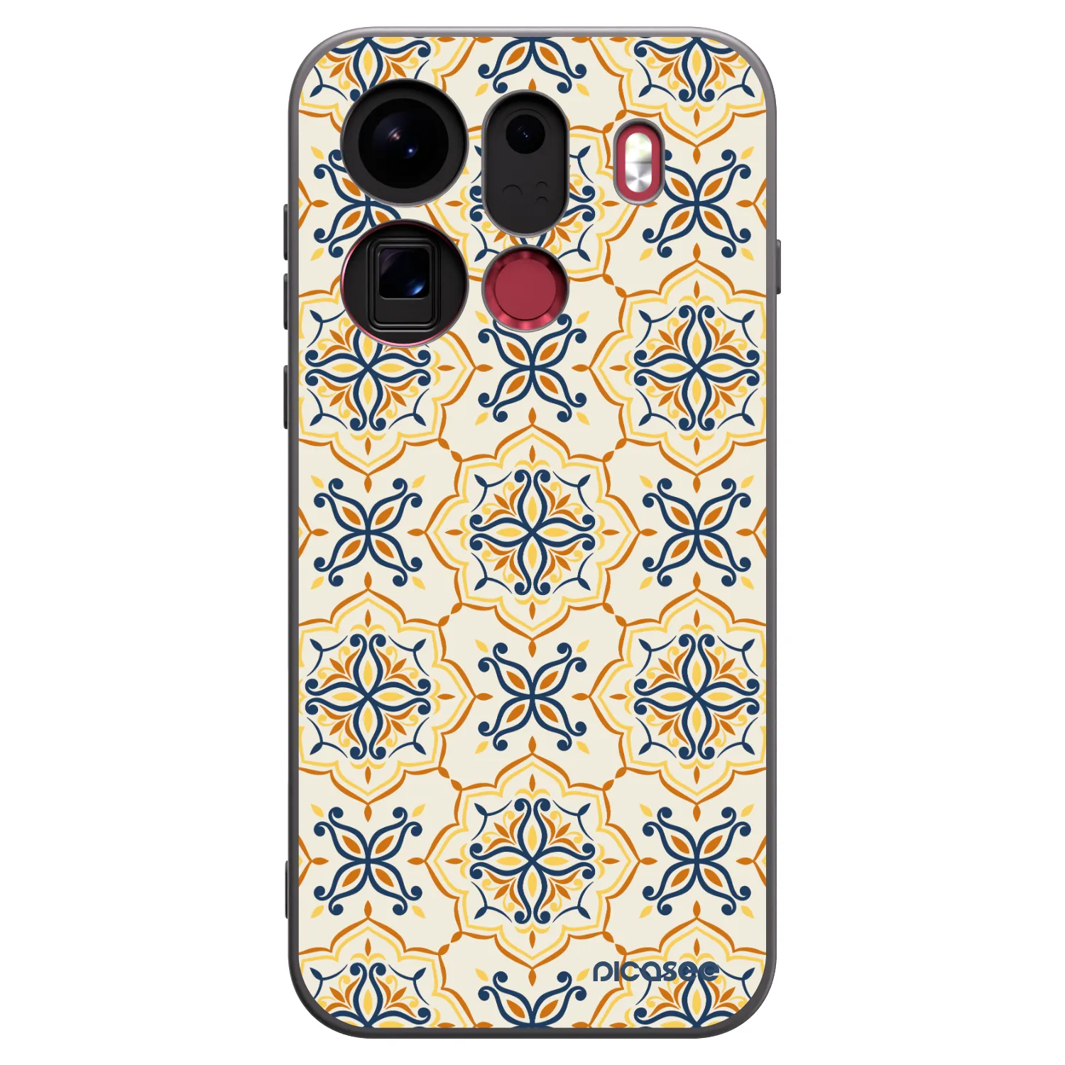 Picasee silikonski črni ovitek za OPPO Find X9 Pro - Majolica