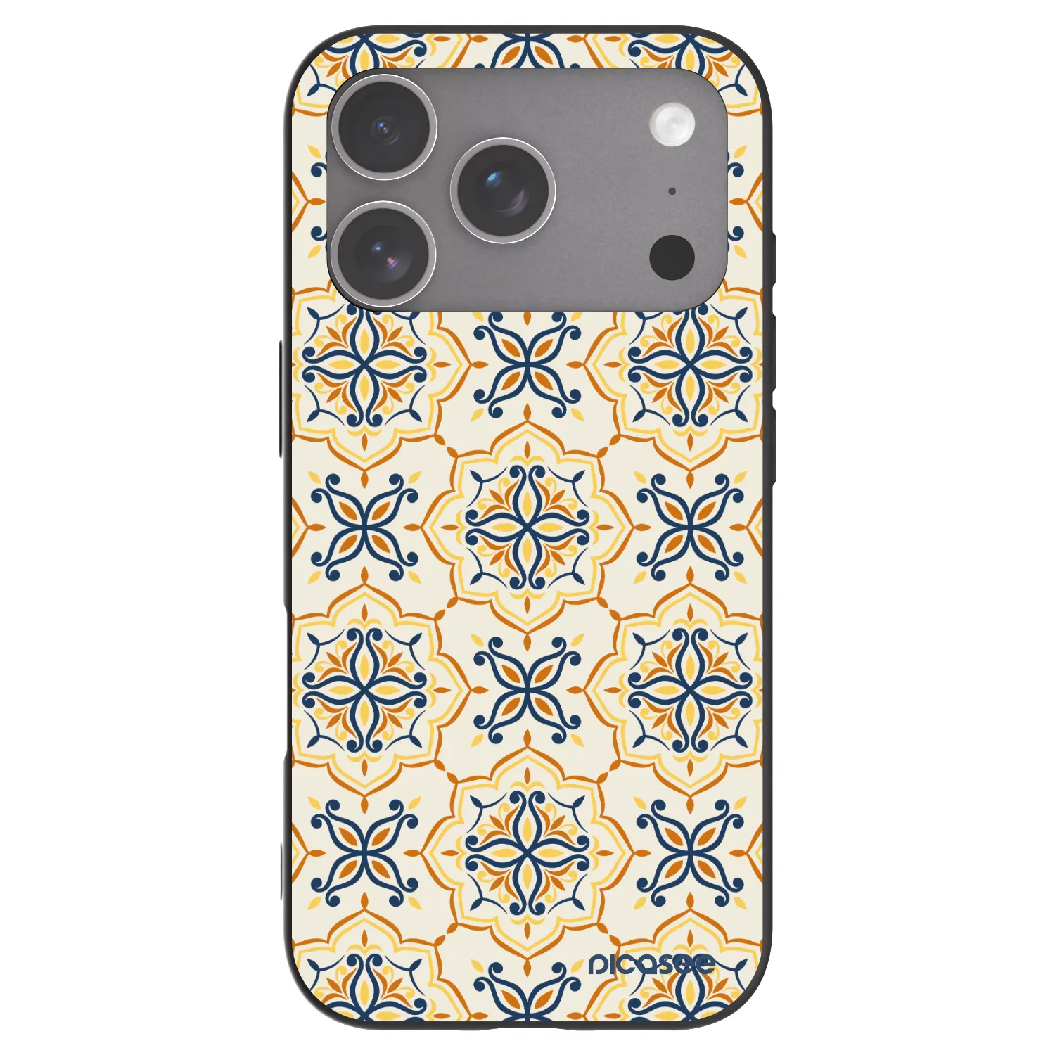 Picasee silikonski črni ovitek za Apple iPhone 18 Pro - Majolica