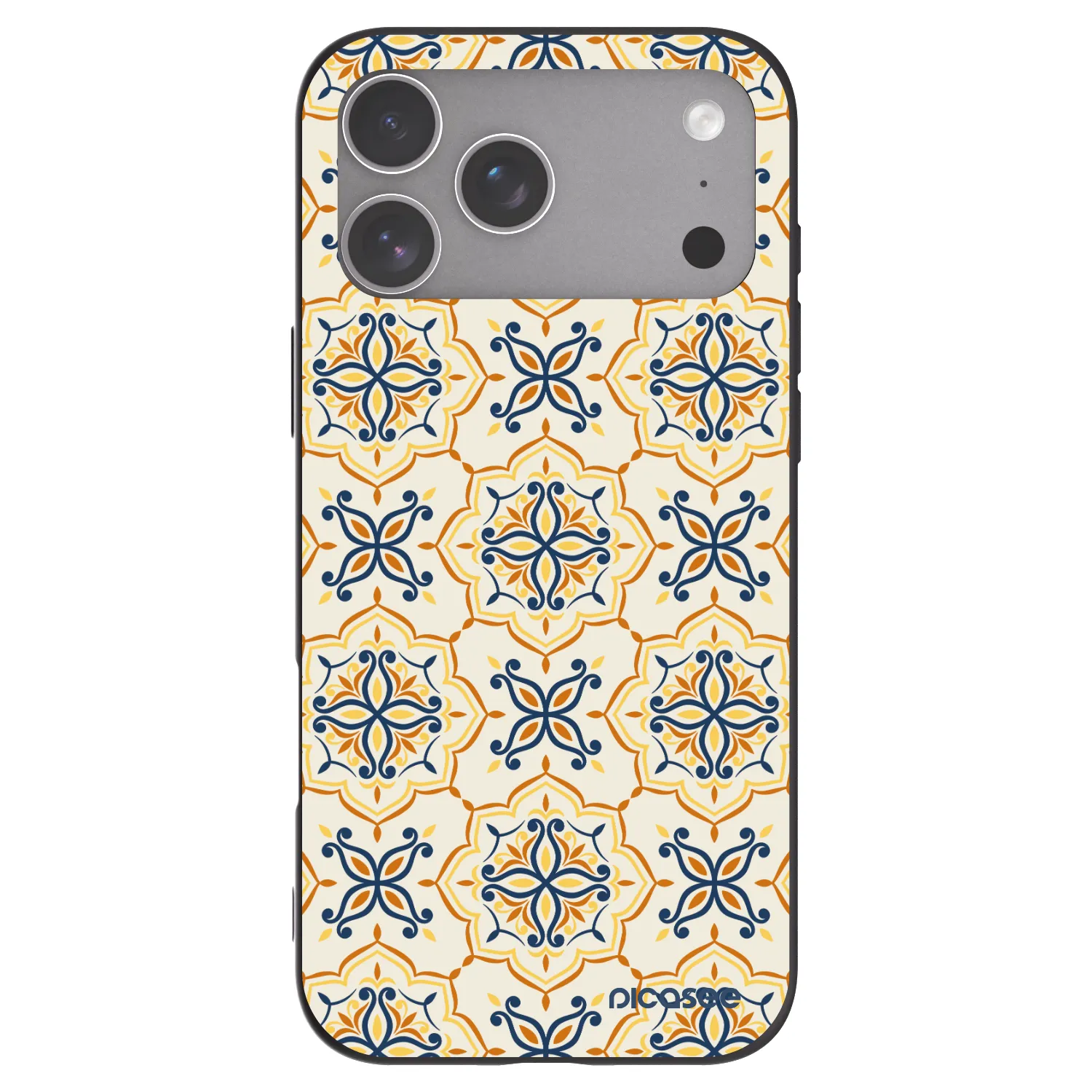 Picasee silikonski črni ovitek za Apple iPhone 18 Pro Max - Majolica