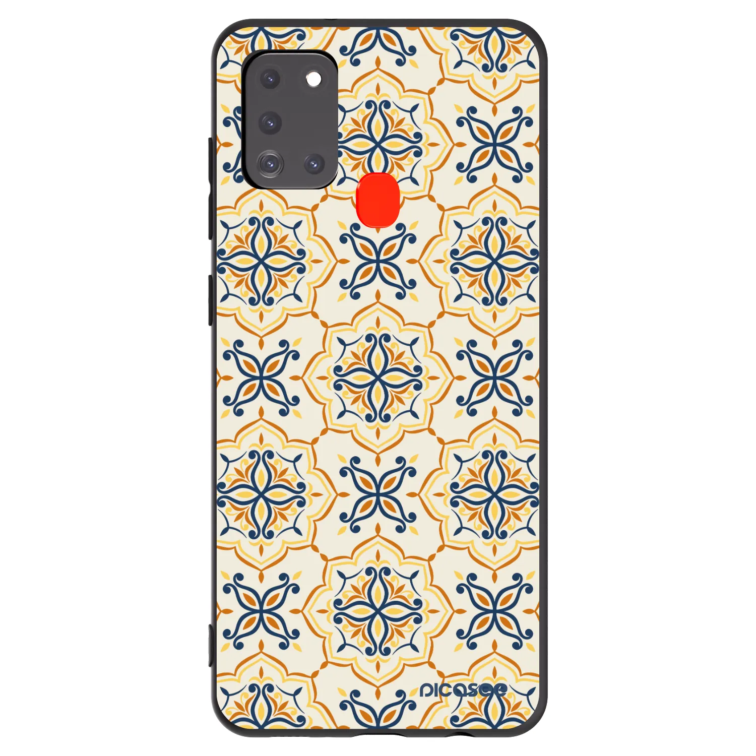 Picasee silikonski črni ovitek za Samsung Galaxy A21s - Majolica