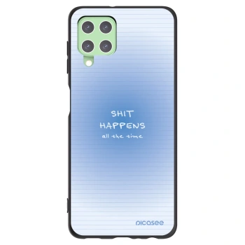 Picasee silikonski črni ovitek za Samsung Galaxy A22 A225F 4G - Oops Memo