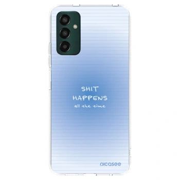 Picasee silikonski prozorni ovitek za Samsung Galaxy M13 M135F - Oops Memo
