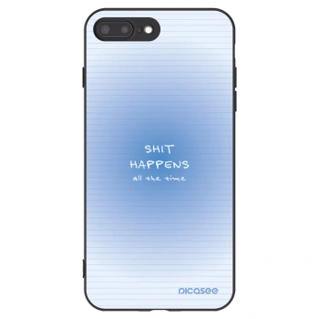 Picasee silikonski črni ovitek za Apple iPhone 8 Plus - Oops Memo