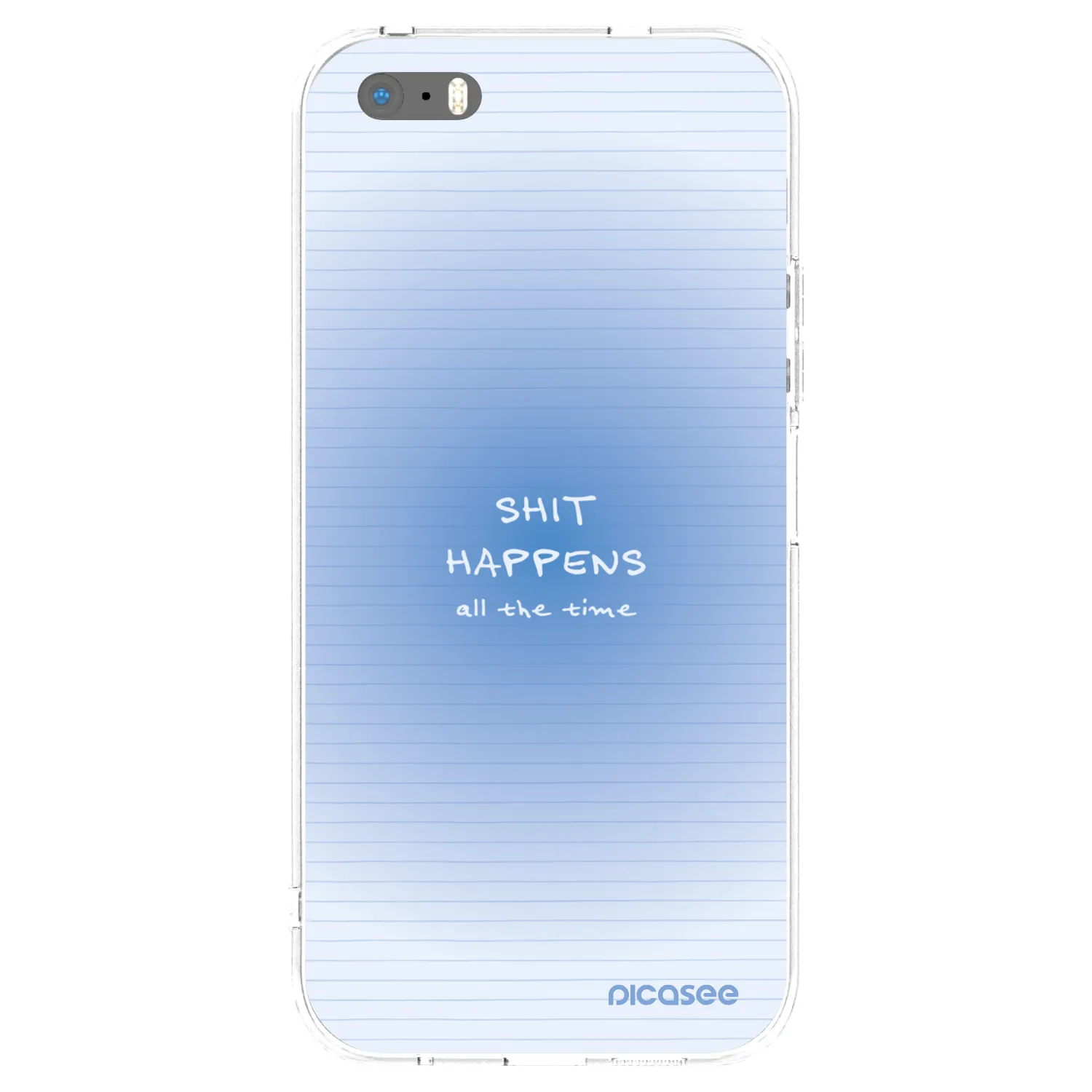 Picasee silikonski prozorni ovitek za Apple iPhone 5/5S/SE - Oops Memo