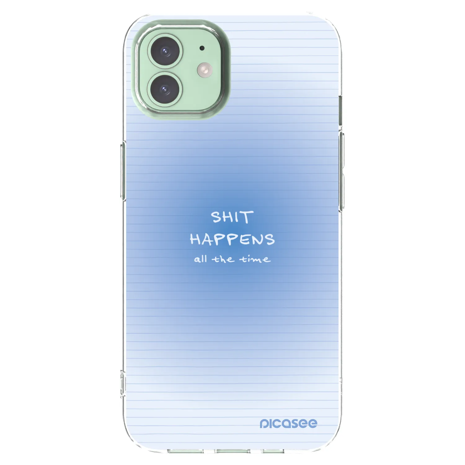 Picasee silikonski prozorni ovitek za Apple iPhone 12 - Oops Memo
