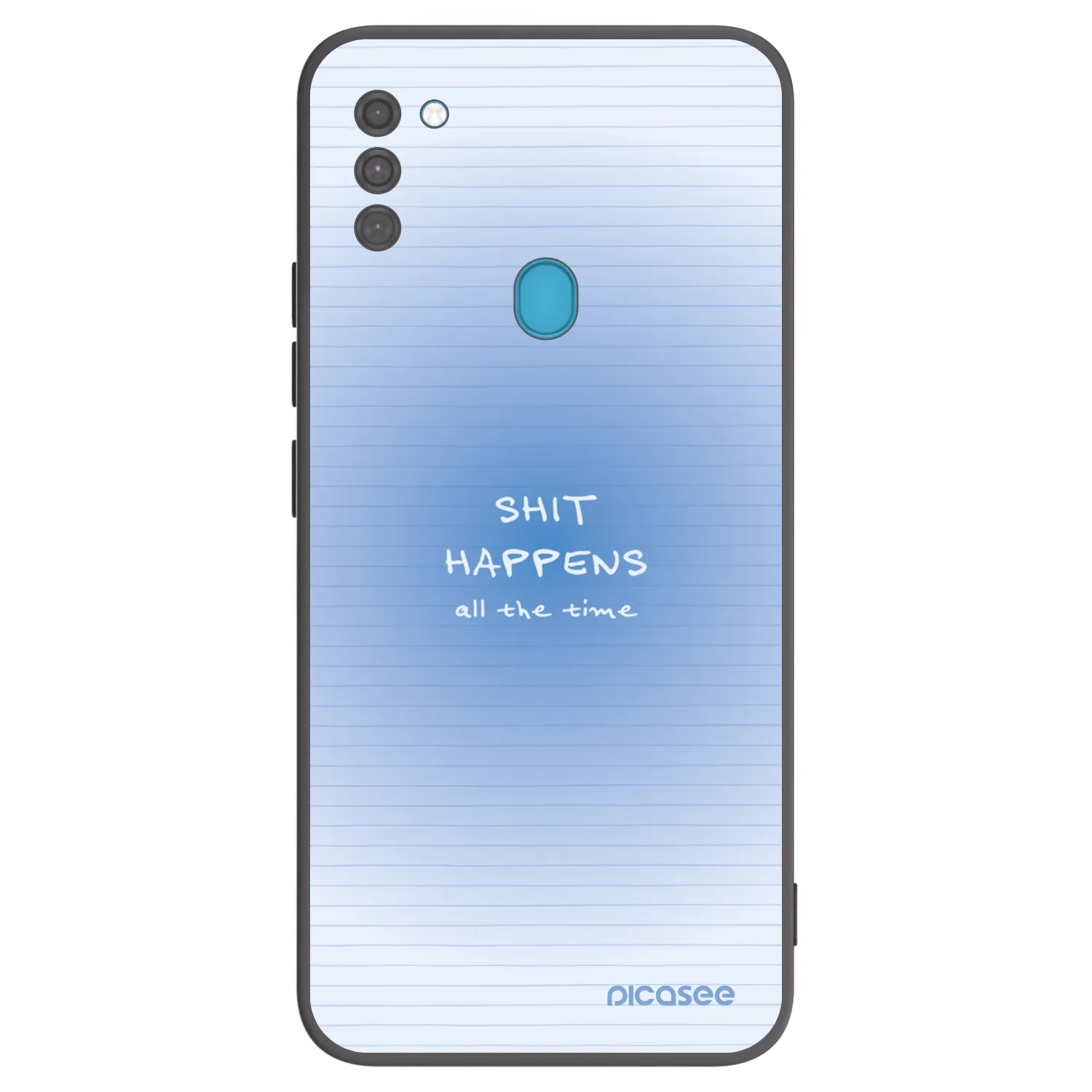 Picasee silikonski črni ovitek za Samsung Galaxy M11 - Oops Memo