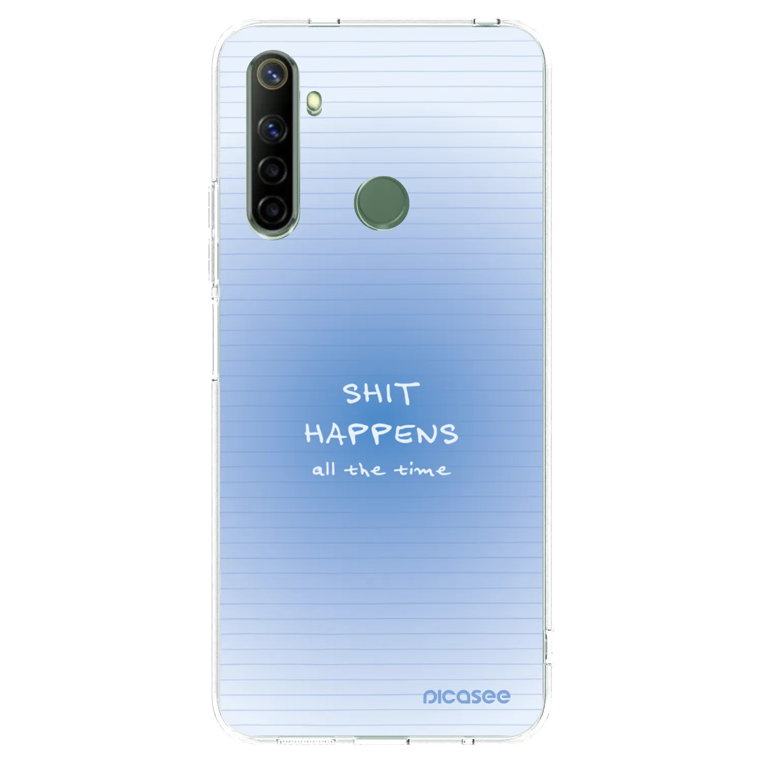 Picasee silikonski prozorni ovitek za Realme 6i - Oops Memo