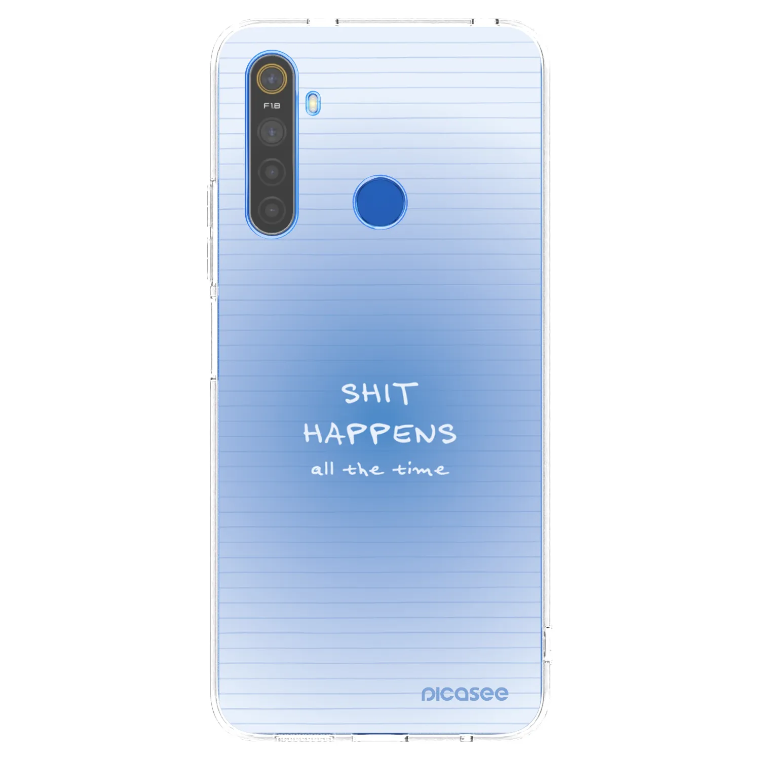 Picasee silikonski prozorni ovitek za Realme 5 - Oops Memo