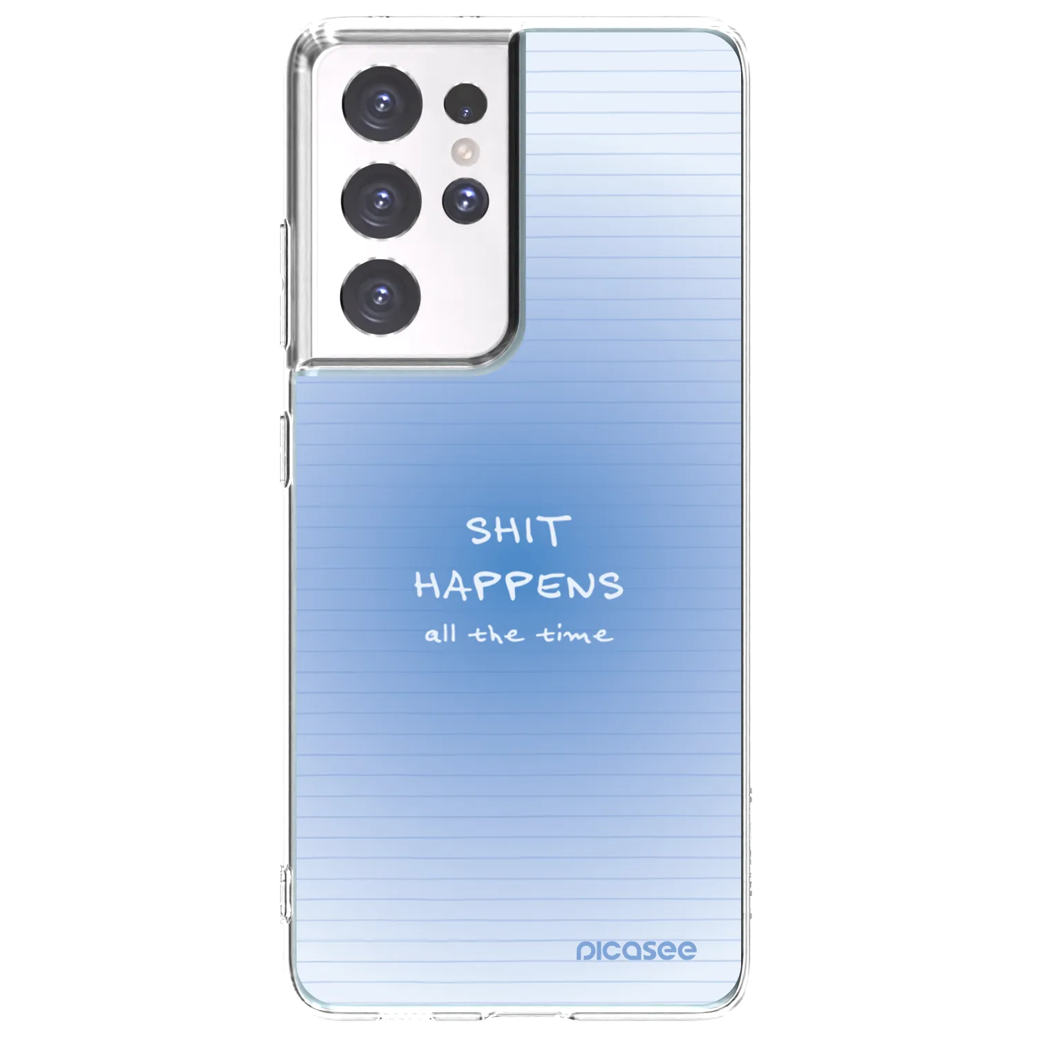 Picasee silikonski prozorni ovitek za Samsung Galaxy S21 Ultra 5G G998B - Oops Memo