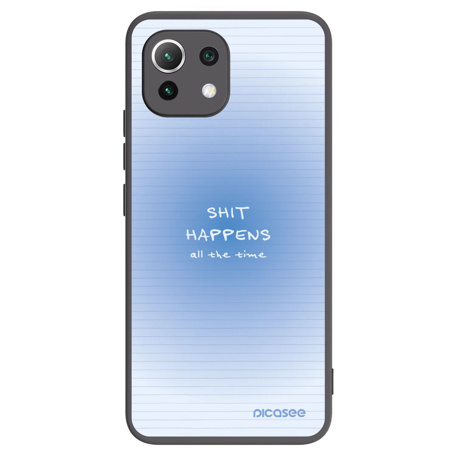 Picasee silikonski črni ovitek za Xiaomi Mi 11 Lite - Oops Memo