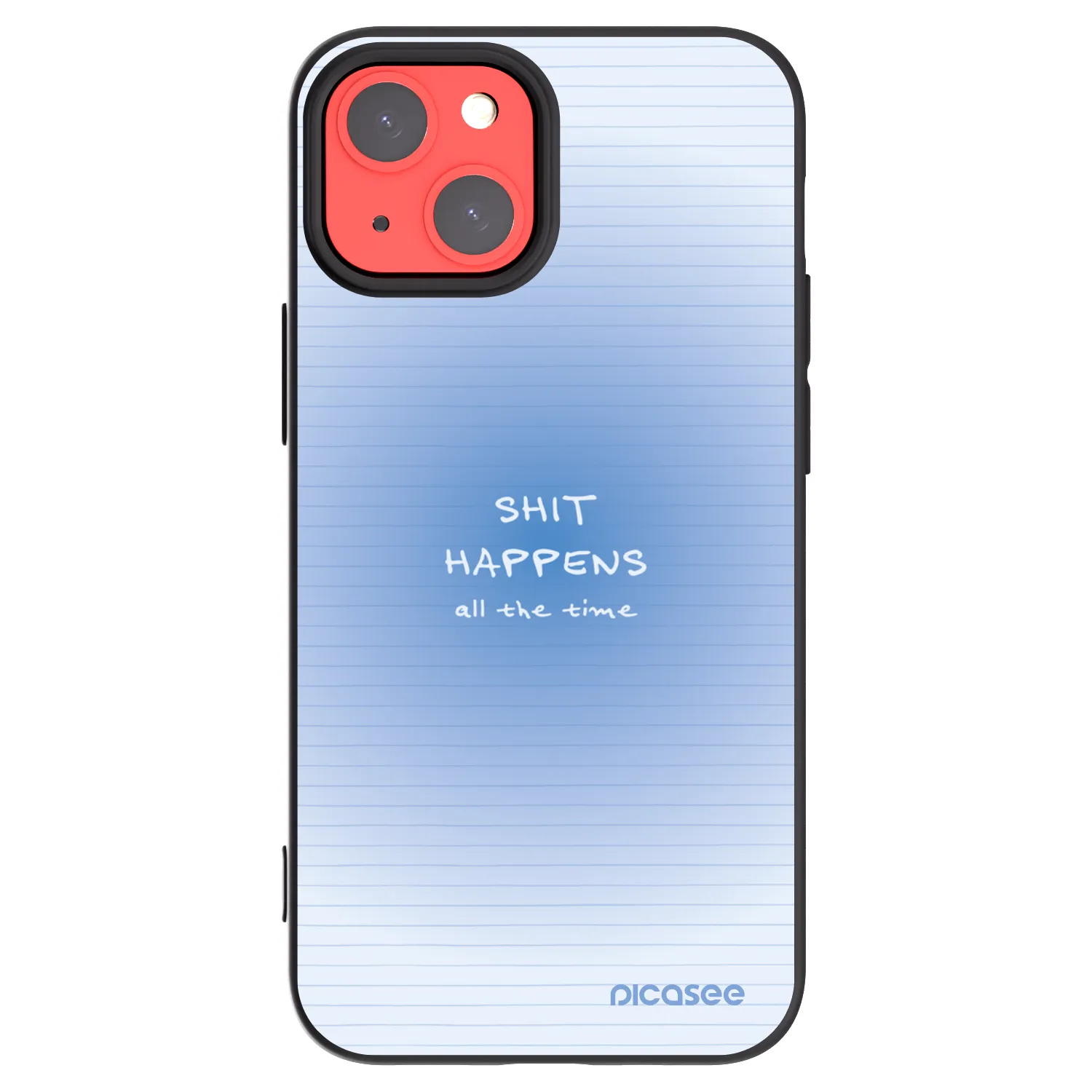 Picasee silikonski črni ovitek za Apple iPhone 13 mini - Oops Memo