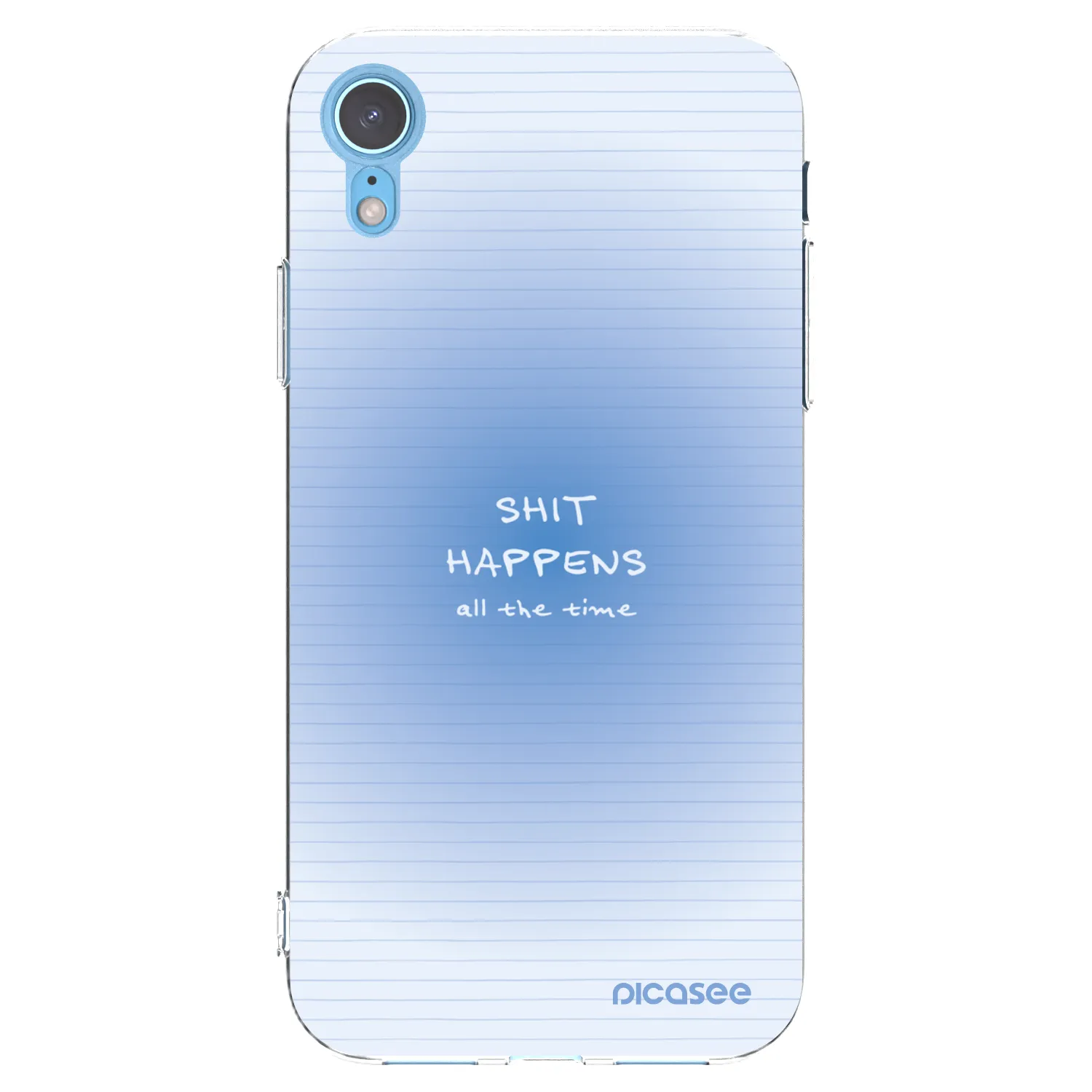 Picasee silikonski prozorni ovitek za Apple iPhone XR - Oops Memo