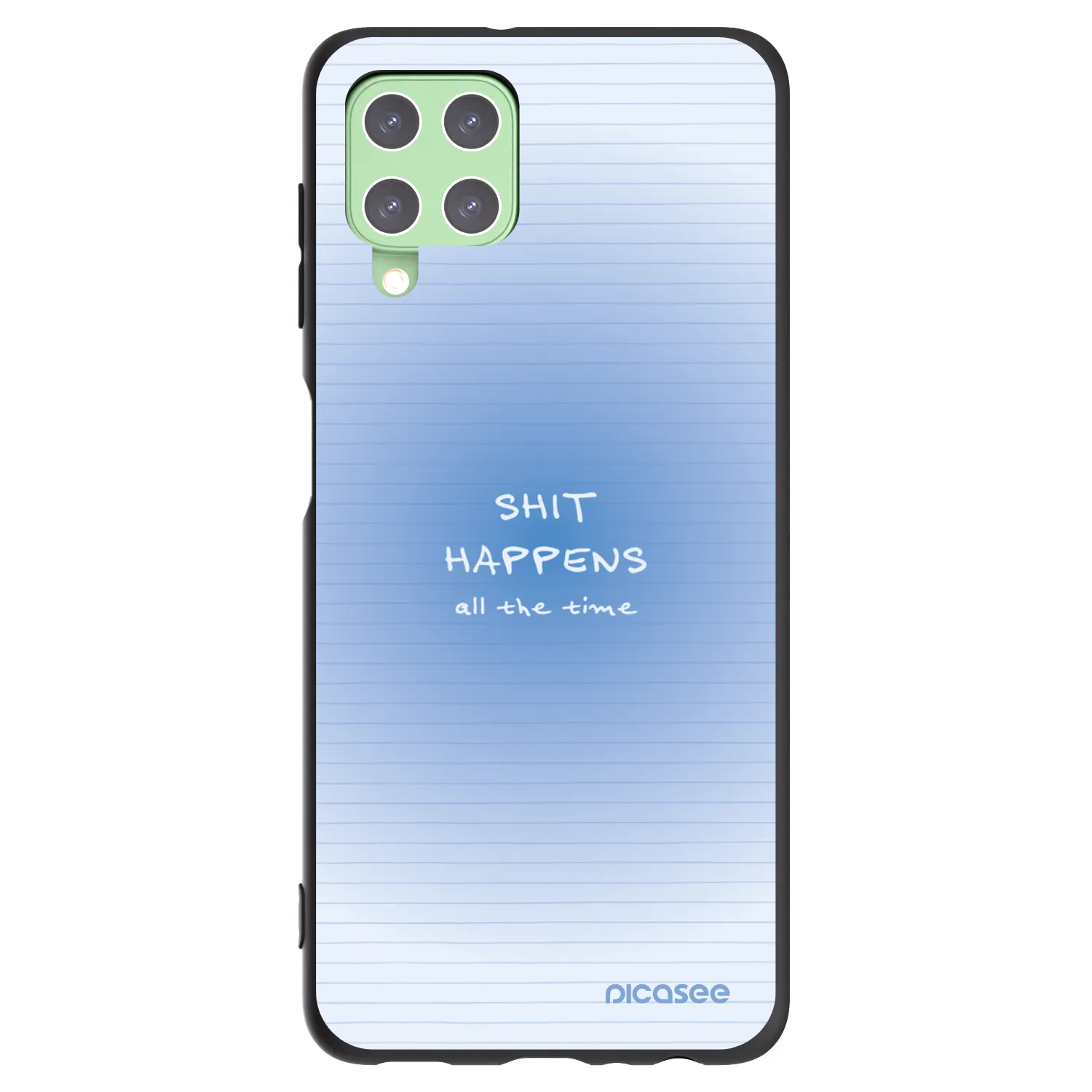 Picasee silikonski črni ovitek za Samsung Galaxy A22 A225F 4G - Oops Memo