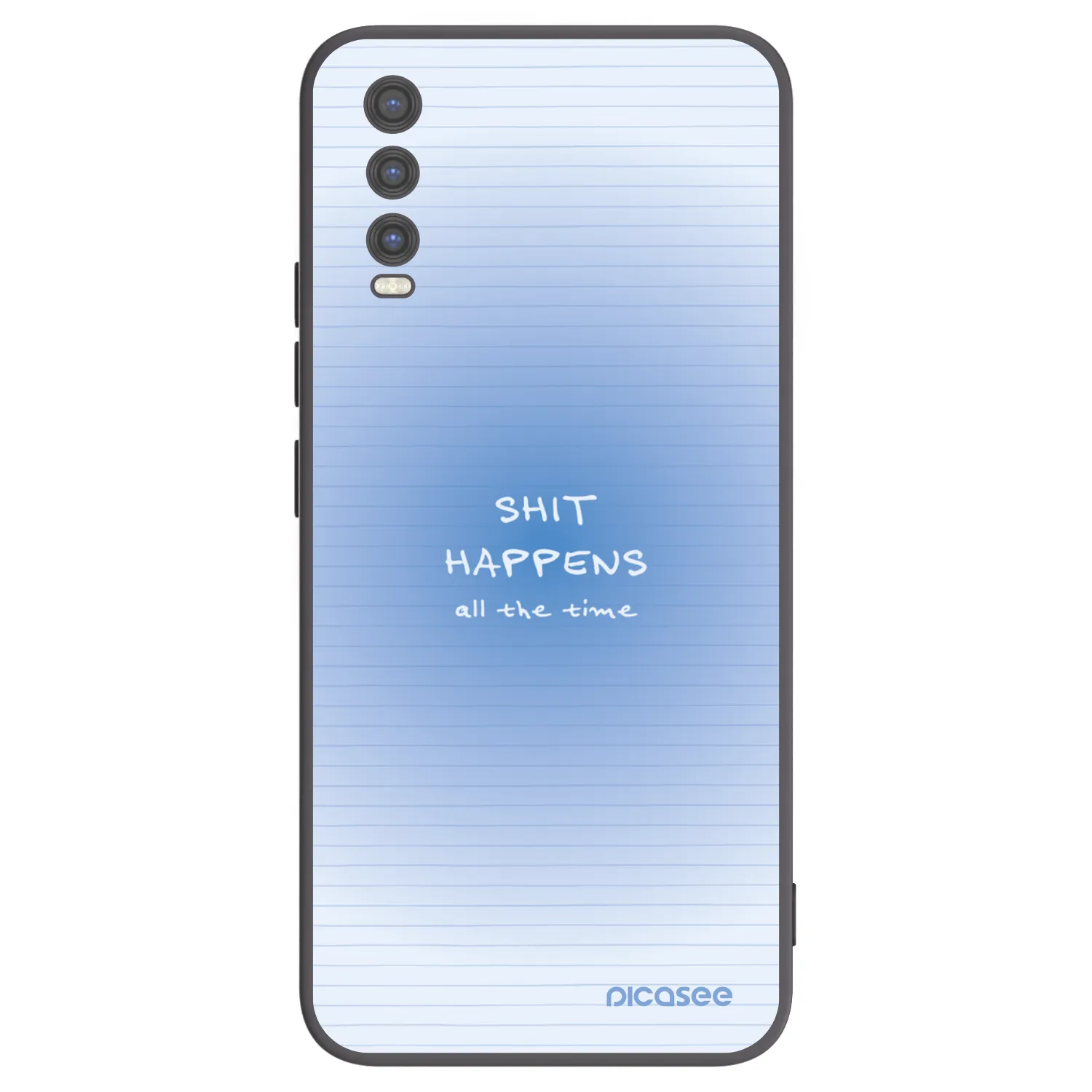 Picasee silikonski črni ovitek za Vivo Y20s - Oops Memo