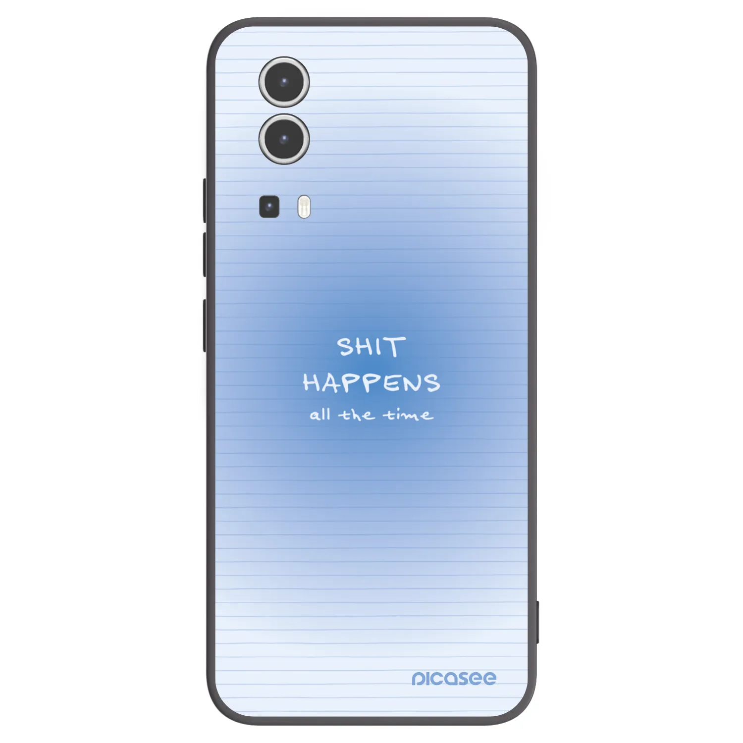 Picasee silikonski črni ovitek za Vivo Y72 5G - Oops Memo