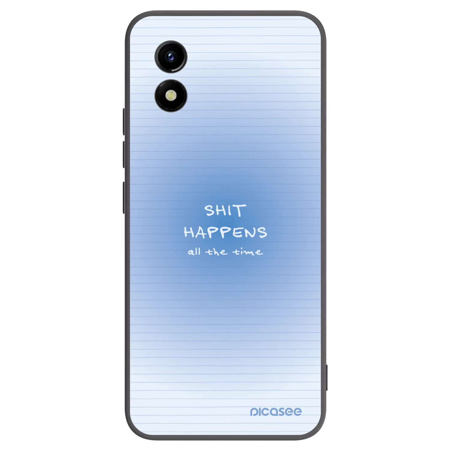 Picasee silikonski črni ovitek za Vivo Y01 - Oops Memo