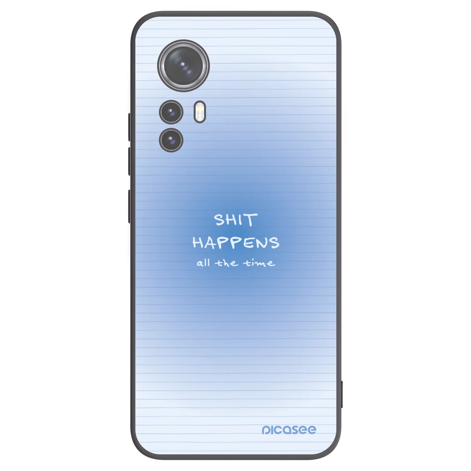 Picasee silikonski črni ovitek za Xiaomi 12X - Oops Memo