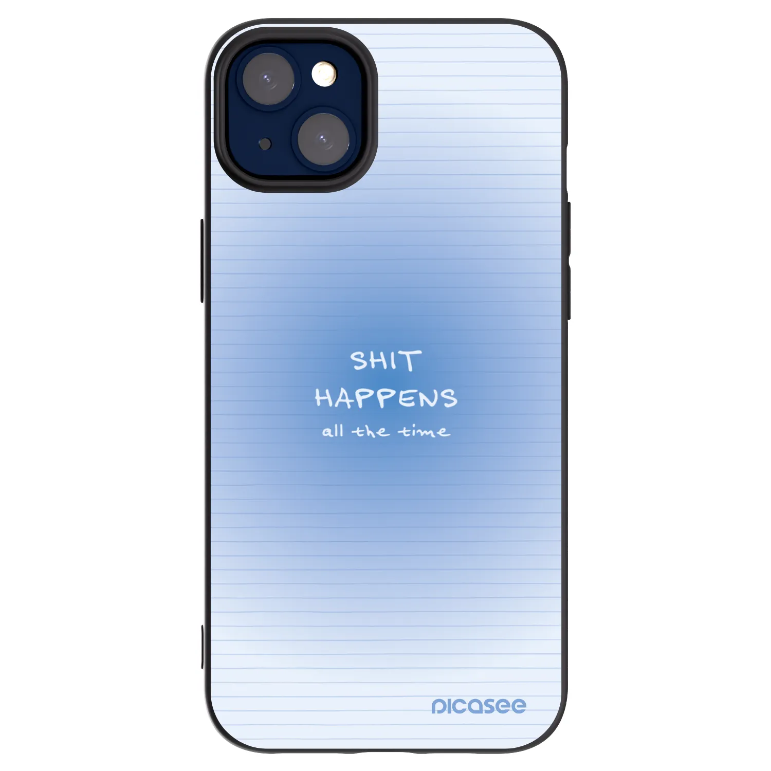 Picasee silikonski črni ovitek za Apple iPhone 14 Plus - Oops Memo