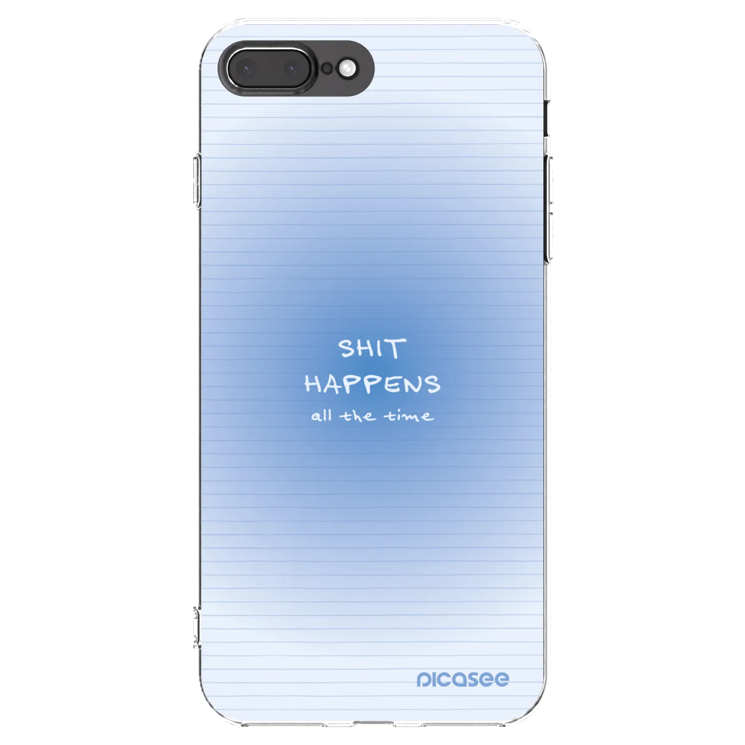Picasee silikonski prozorni ovitek za Apple iPhone 8 Plus - Oops Memo