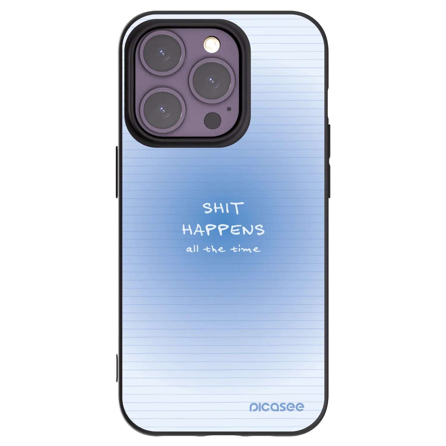 Picasee silikonski črni ovitek za Apple iPhone 14 Pro - Oops Memo