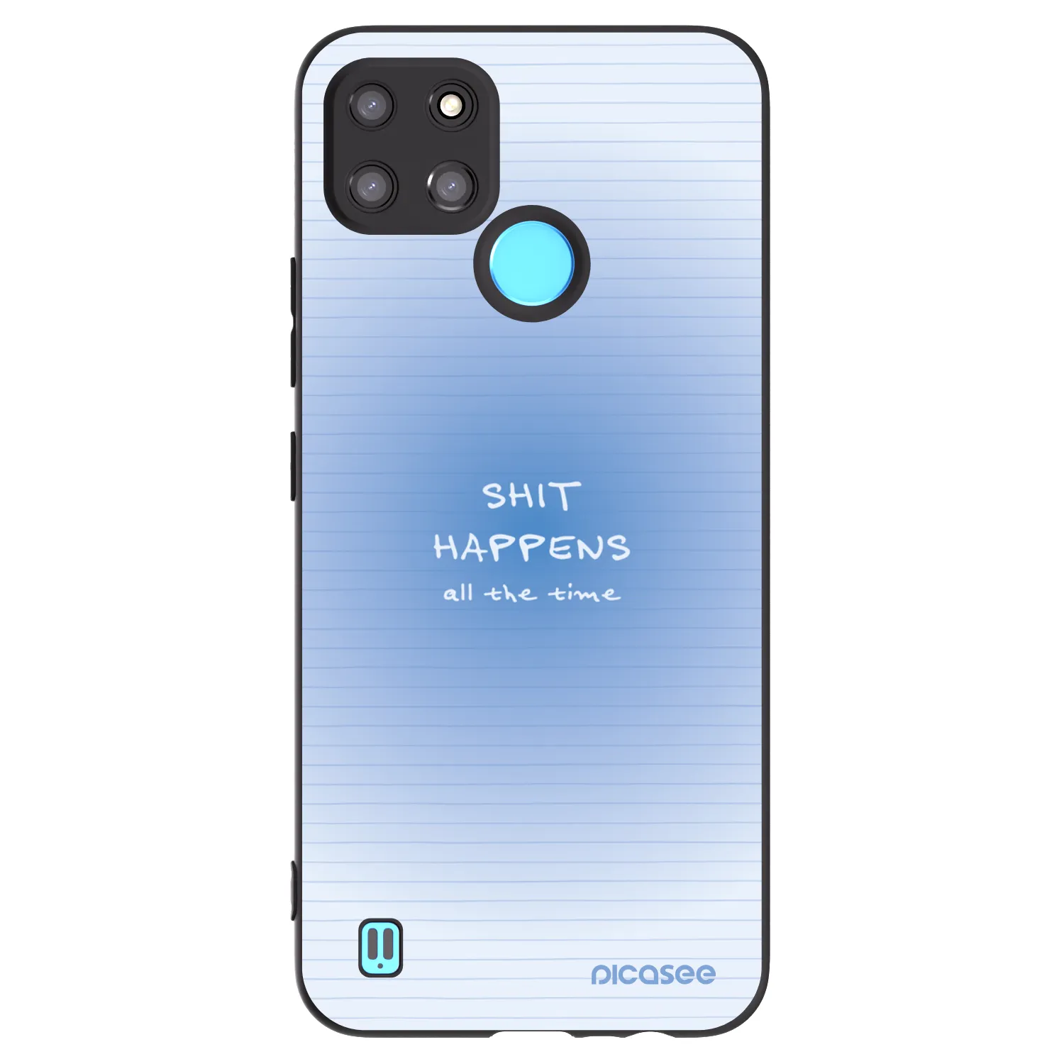 Picasee silikonski črni ovitek za Realme C21Y - Oops Memo