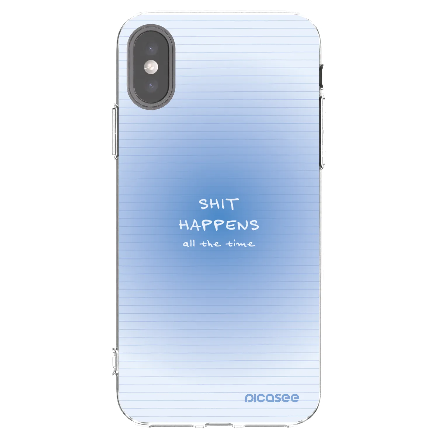 Picasee silikonski prozorni ovitek za Apple iPhone X/XS - Oops Memo