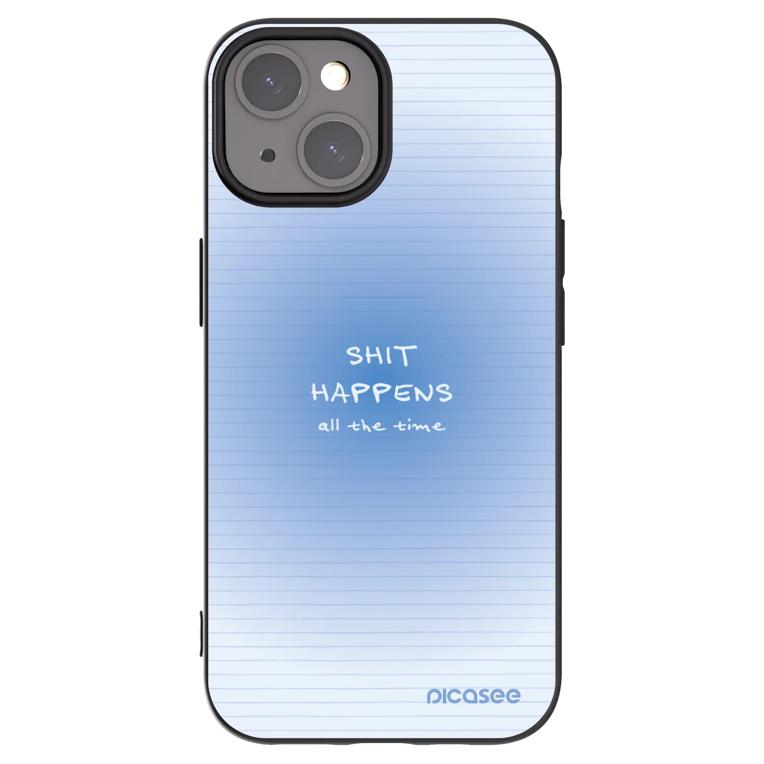 Picasee silikonski črni ovitek za Apple iPhone 15 - Oops Memo