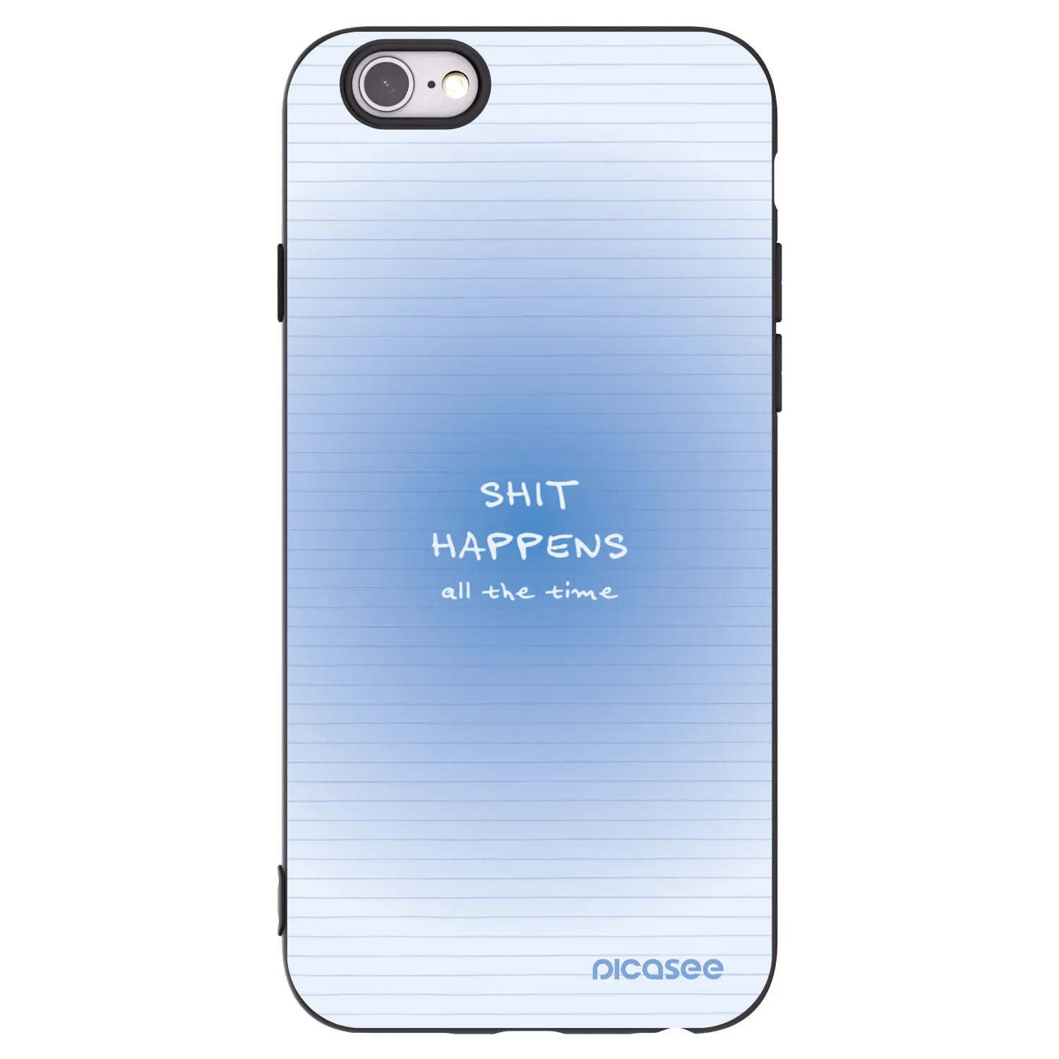 Picasee silikonski črni ovitek za Apple iPhone 6/6S - Oops Memo