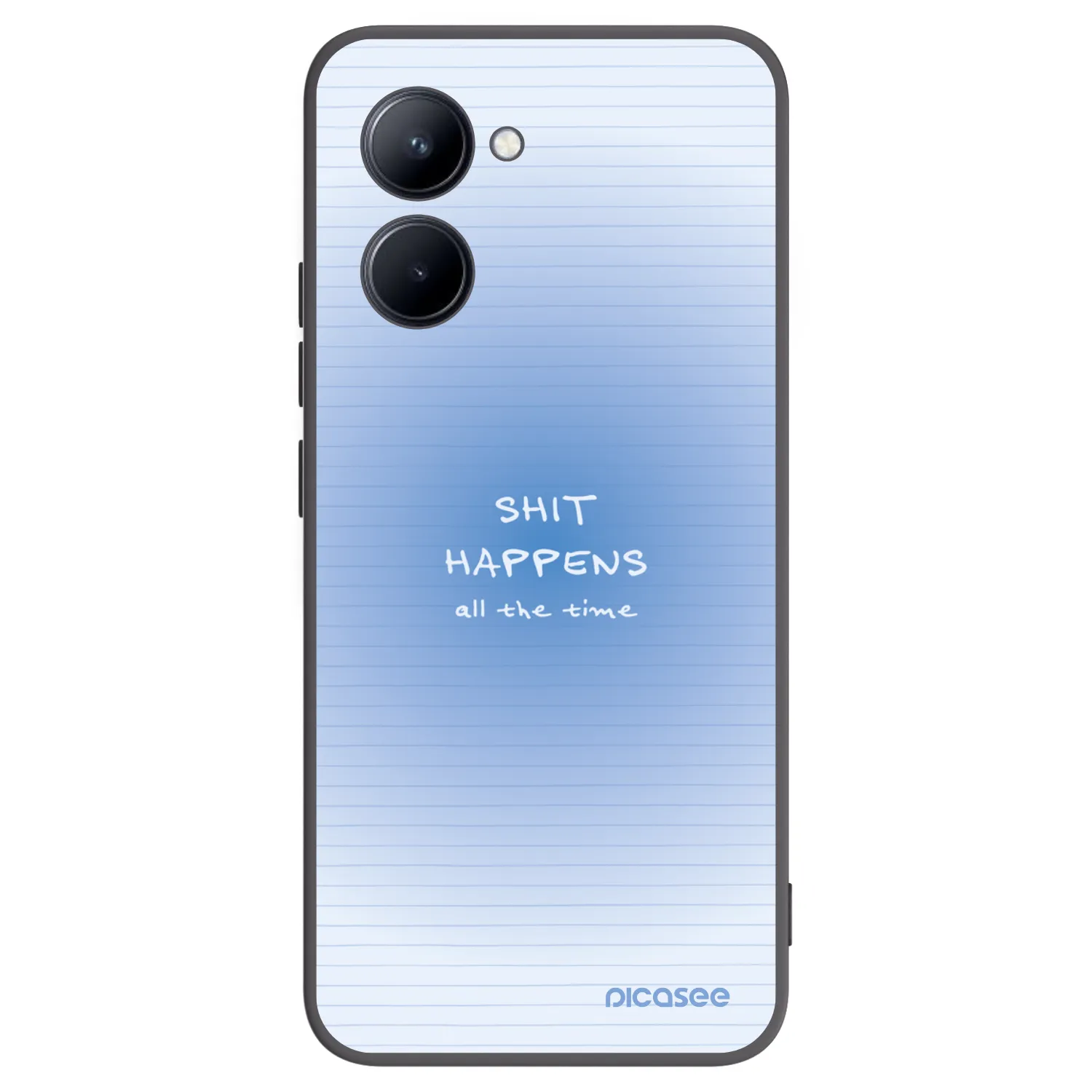 Picasee silikonski črni ovitek za Realme C33 (2023) - Oops Memo