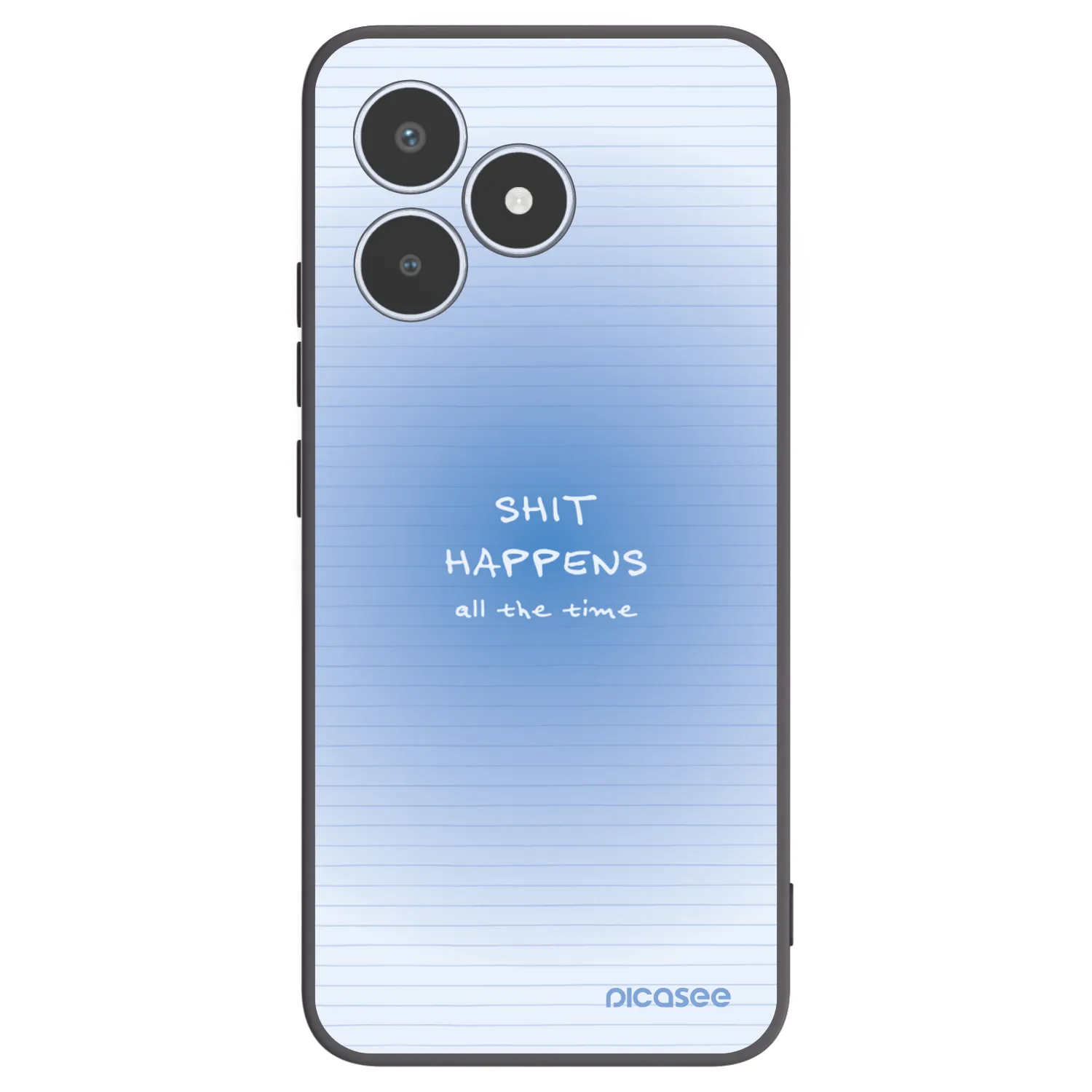 Picasee silikonski črni ovitek za Realme C53 - Oops Memo