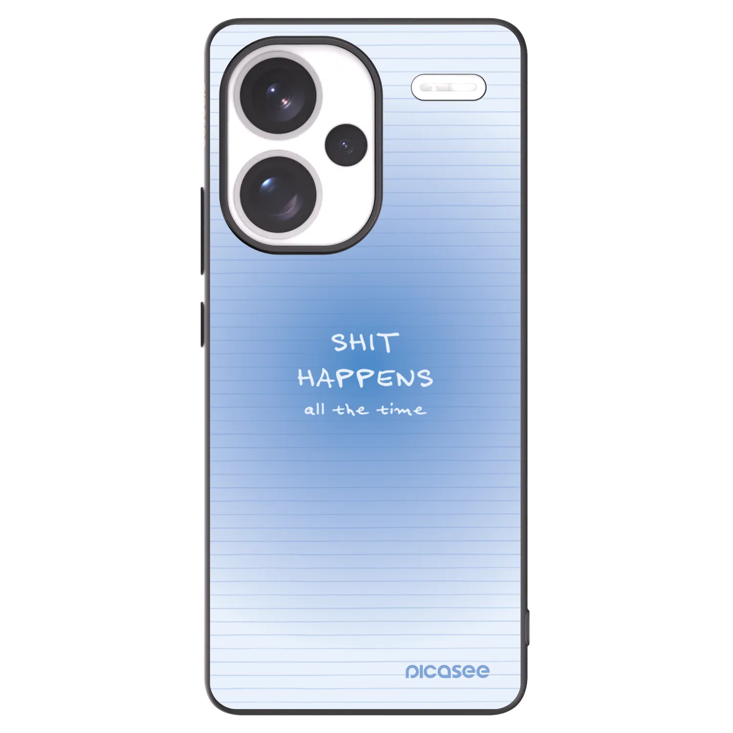 Picasee silikonski črni ovitek za Xiaomi Redmi Note 13 Pro+ 5G - Oops Memo