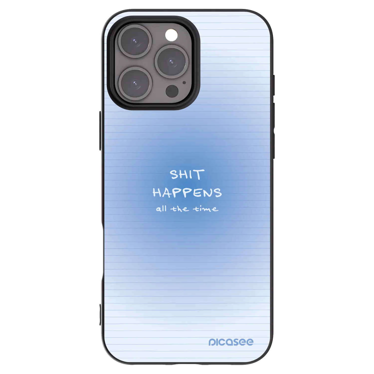 Picasee silikonski črni ovitek za Apple iPhone 16 Pro Max - Oops Memo