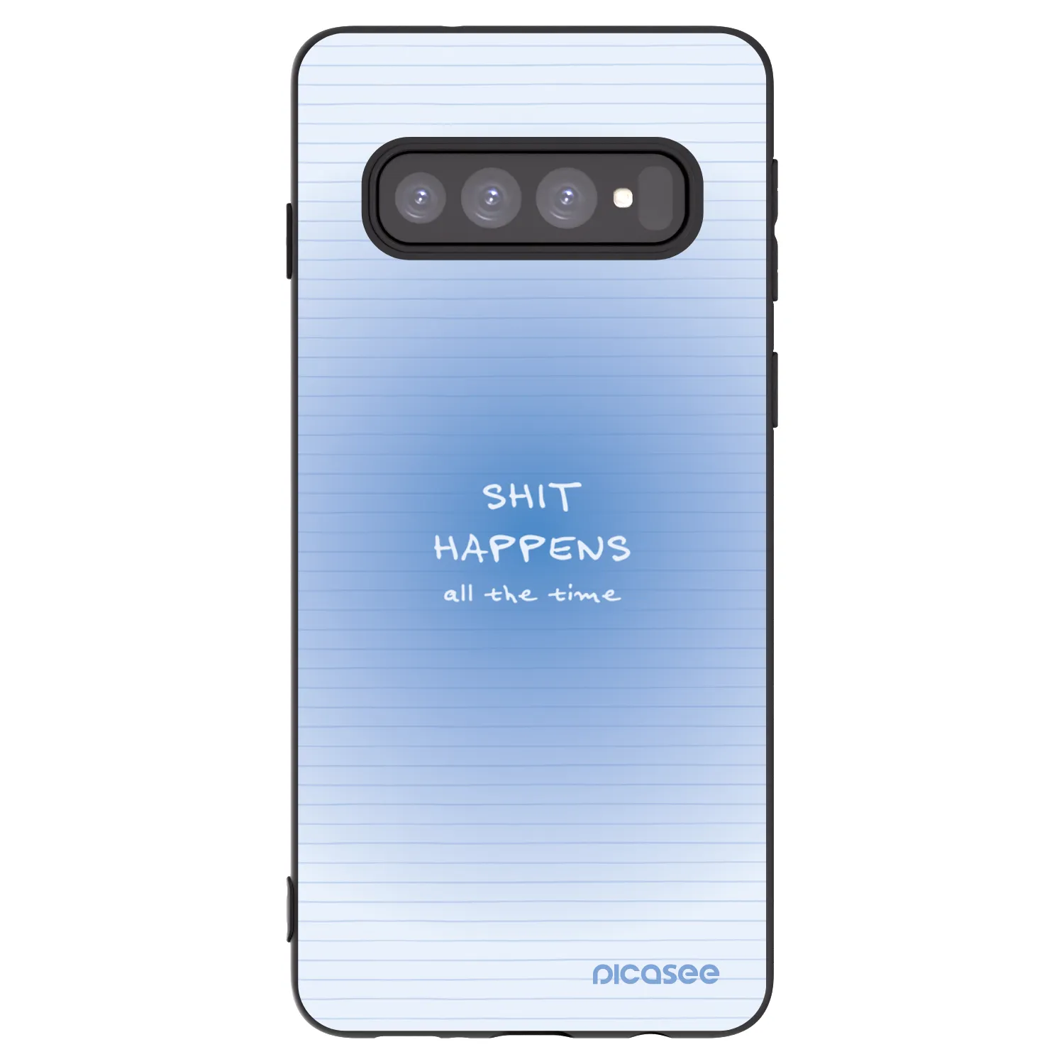 Picasee silikonski črni ovitek za Samsung Galaxy S10 G973 - Oops Memo