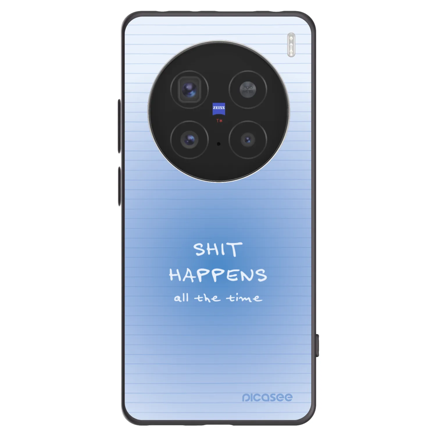 Picasee silikonski črni ovitek za Vivo X200 Pro - Oops Memo