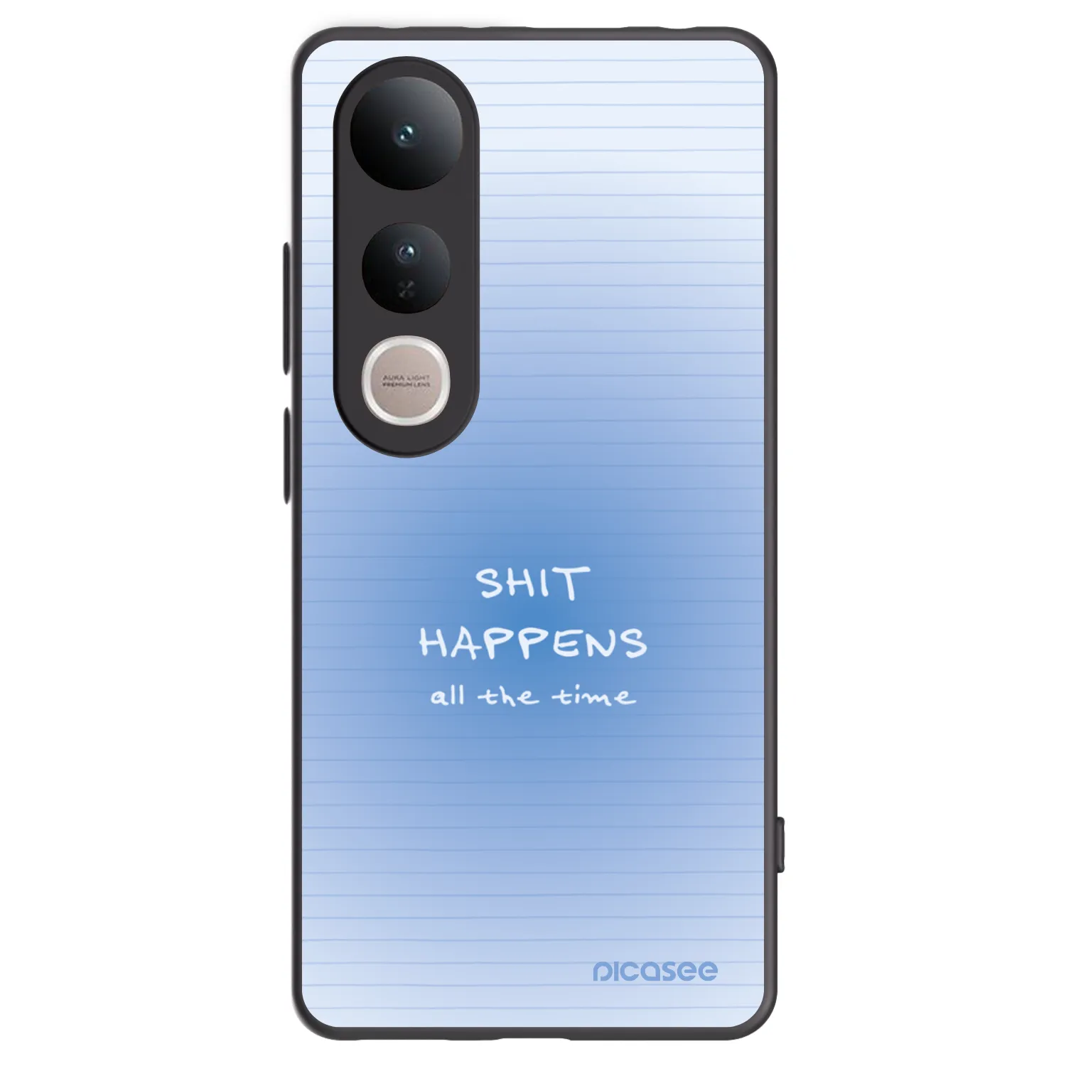Picasee silikonski črni ovitek za Vivo V50 Lite 5G - Oops Memo