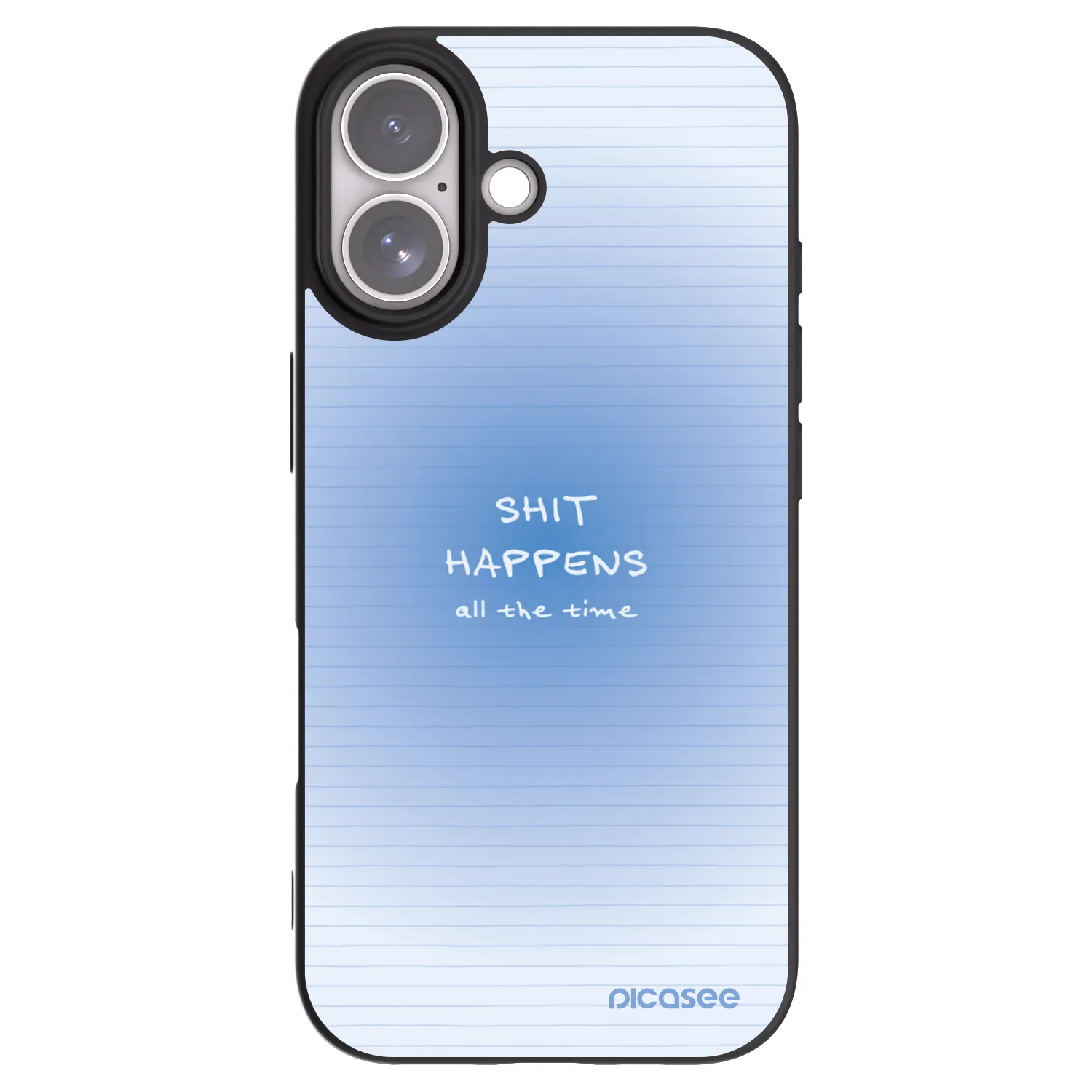 Picasee silikonski črni ovitek za Apple iPhone 17 - Oops Memo