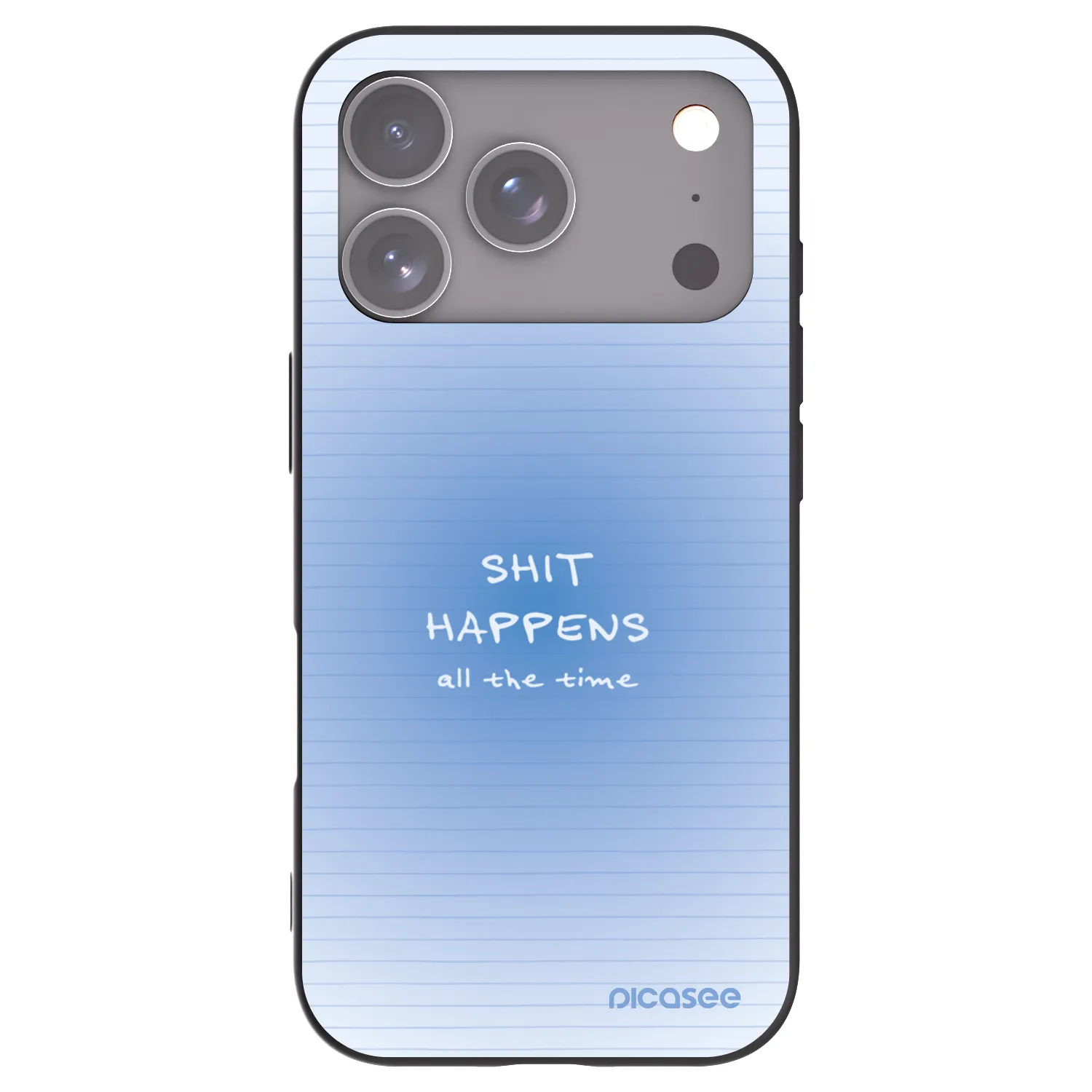 Picasee silikonski črni ovitek za Apple iPhone 17 Pro - Oops Memo